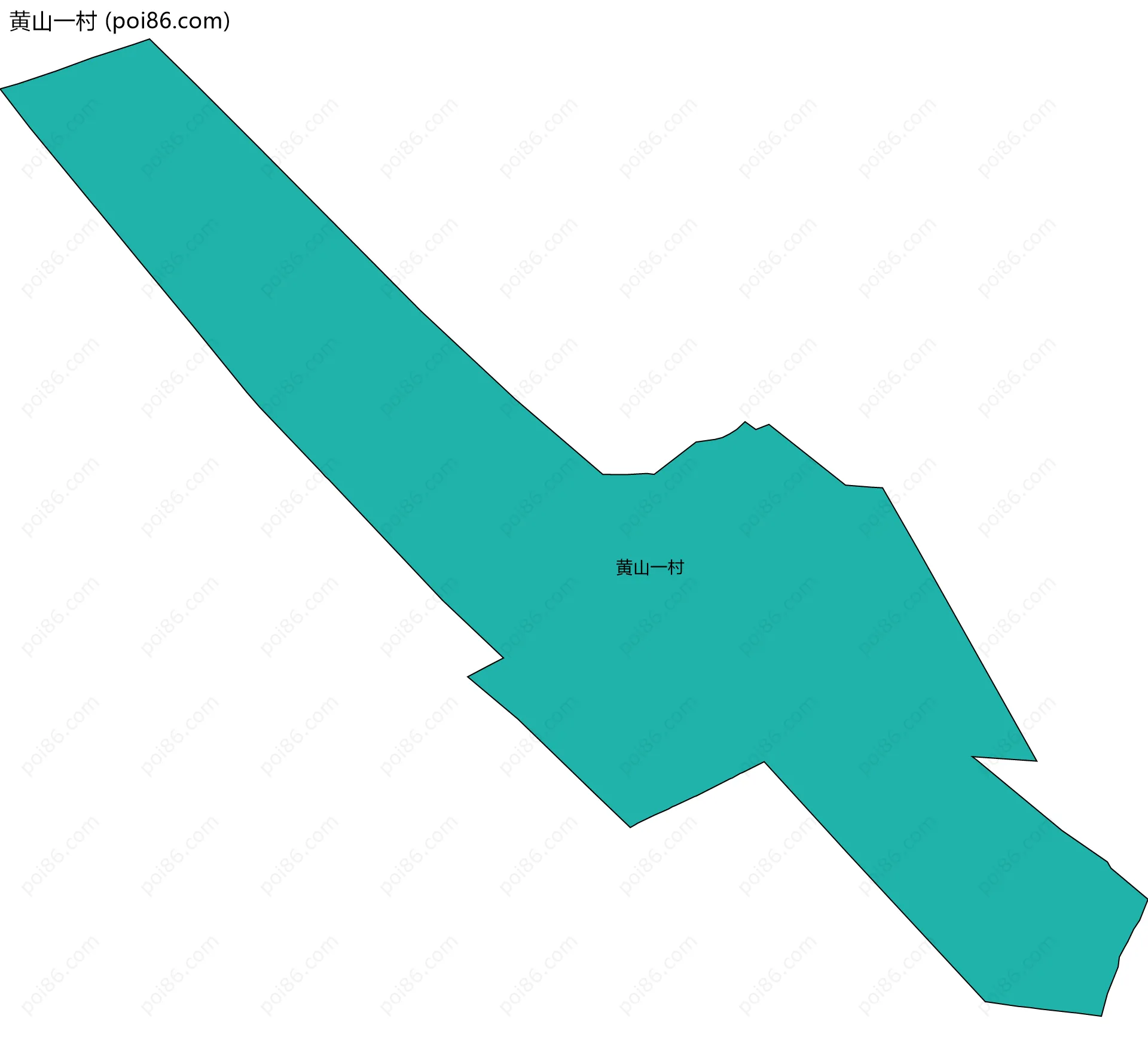 黄山一村边界地图