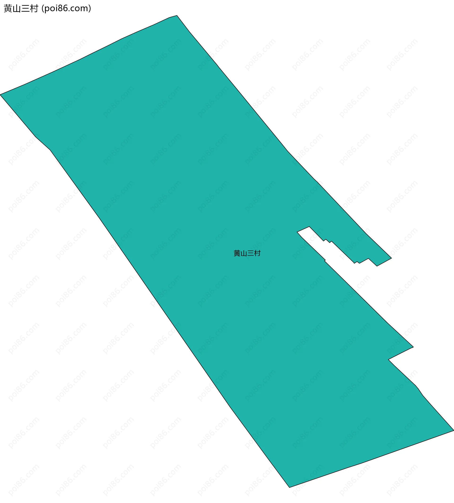 黄山三村边界地图