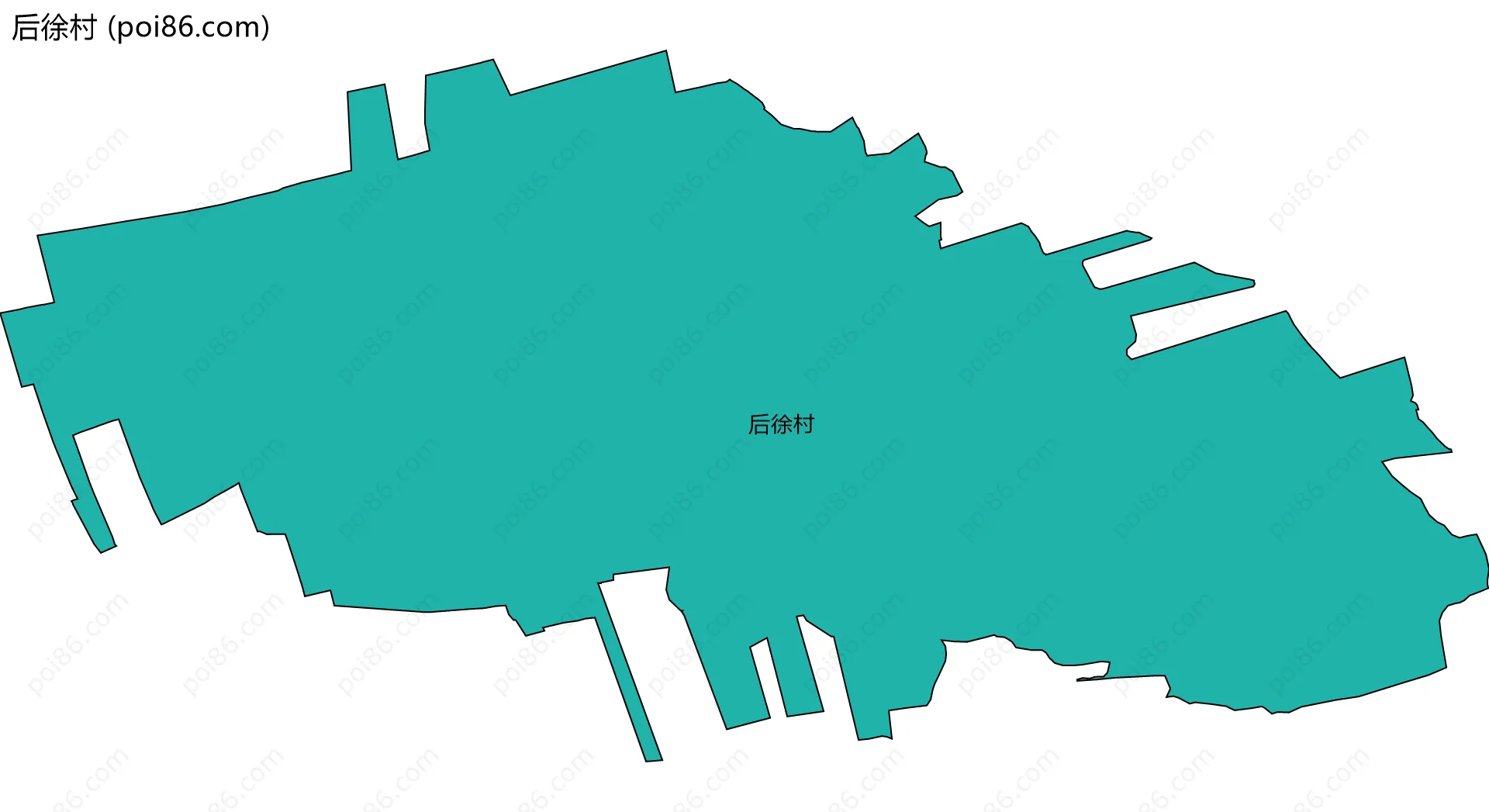 后徐村边界地图