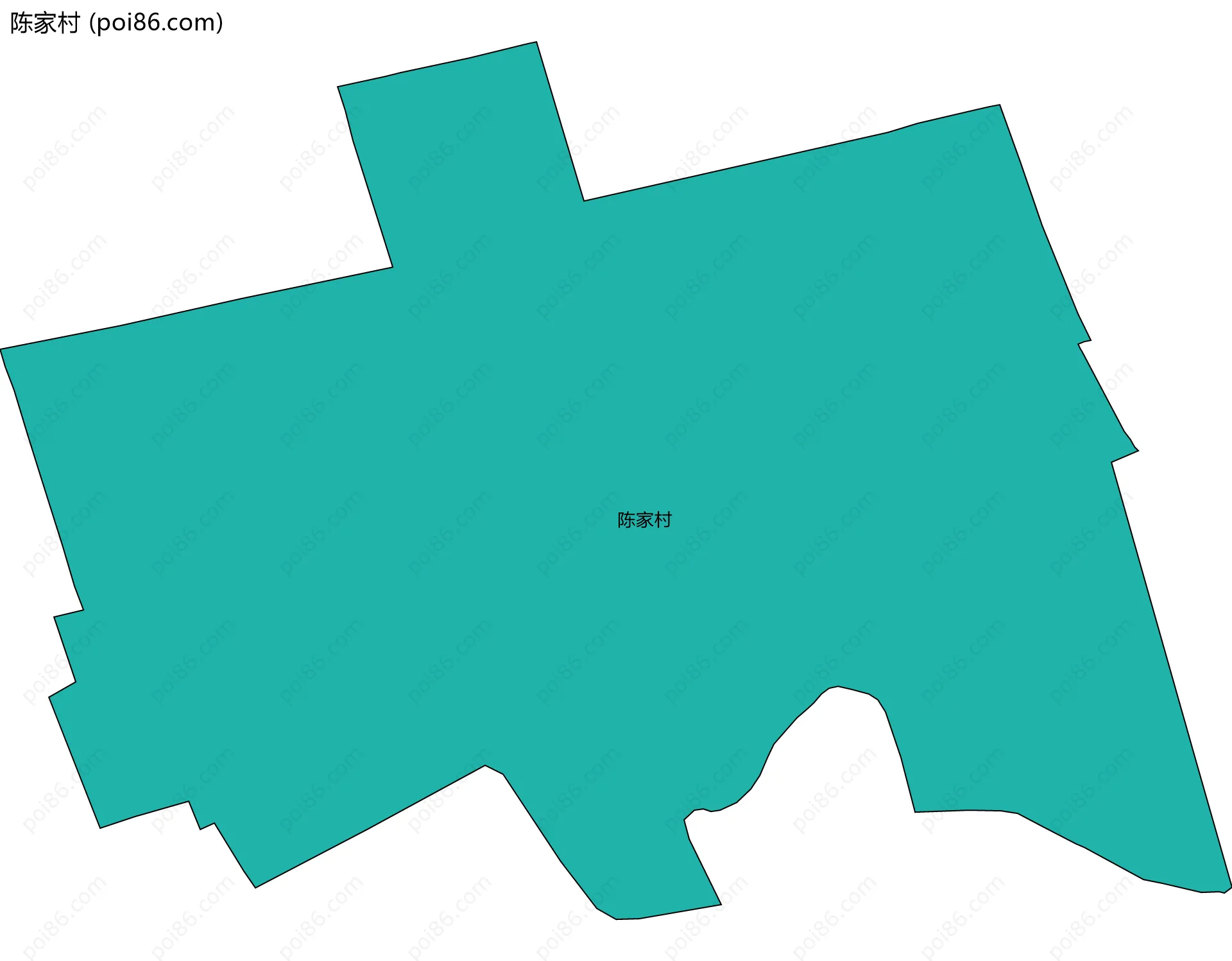陈家村边界地图
