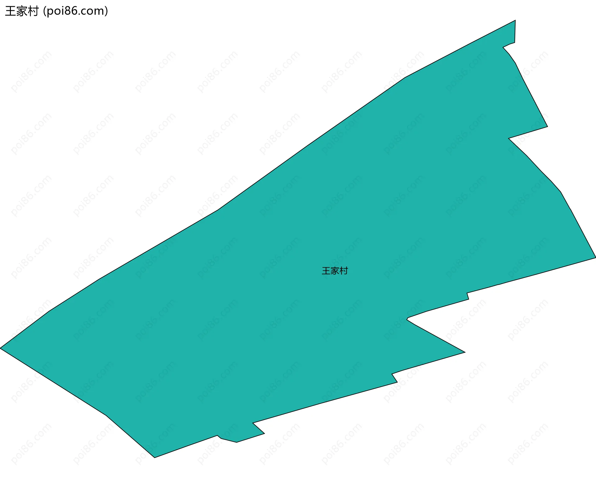 王家村边界地图