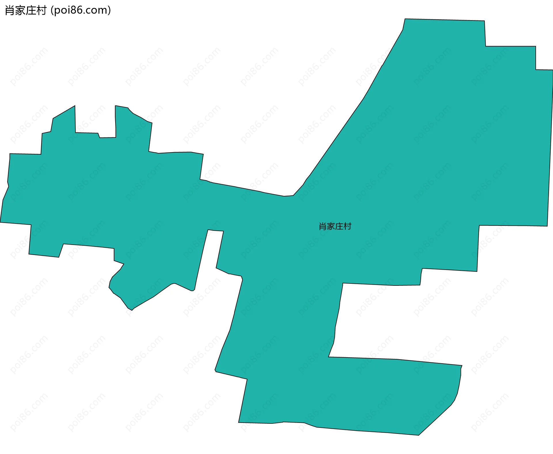 肖家庄村边界地图