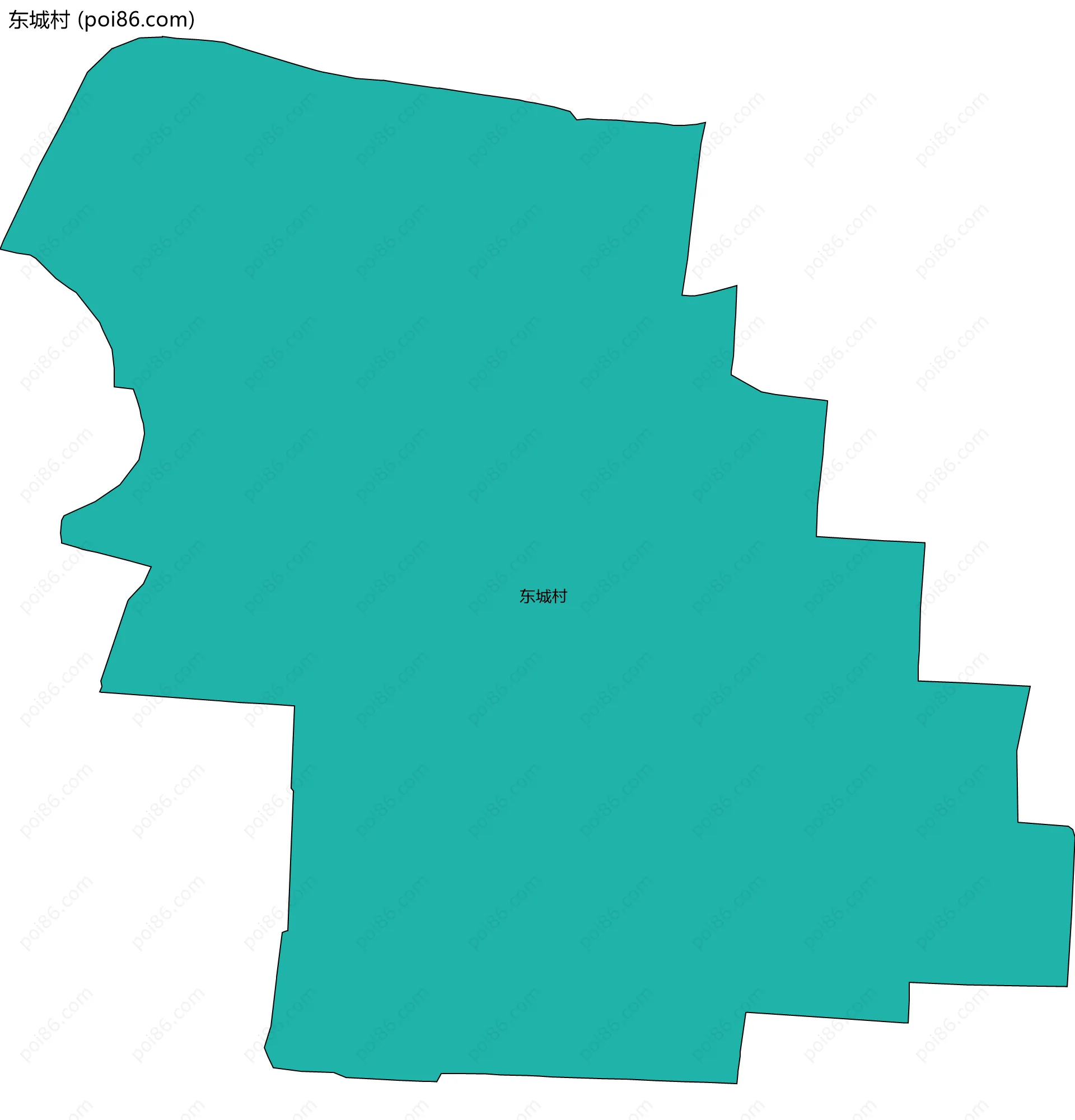 东城村边界地图