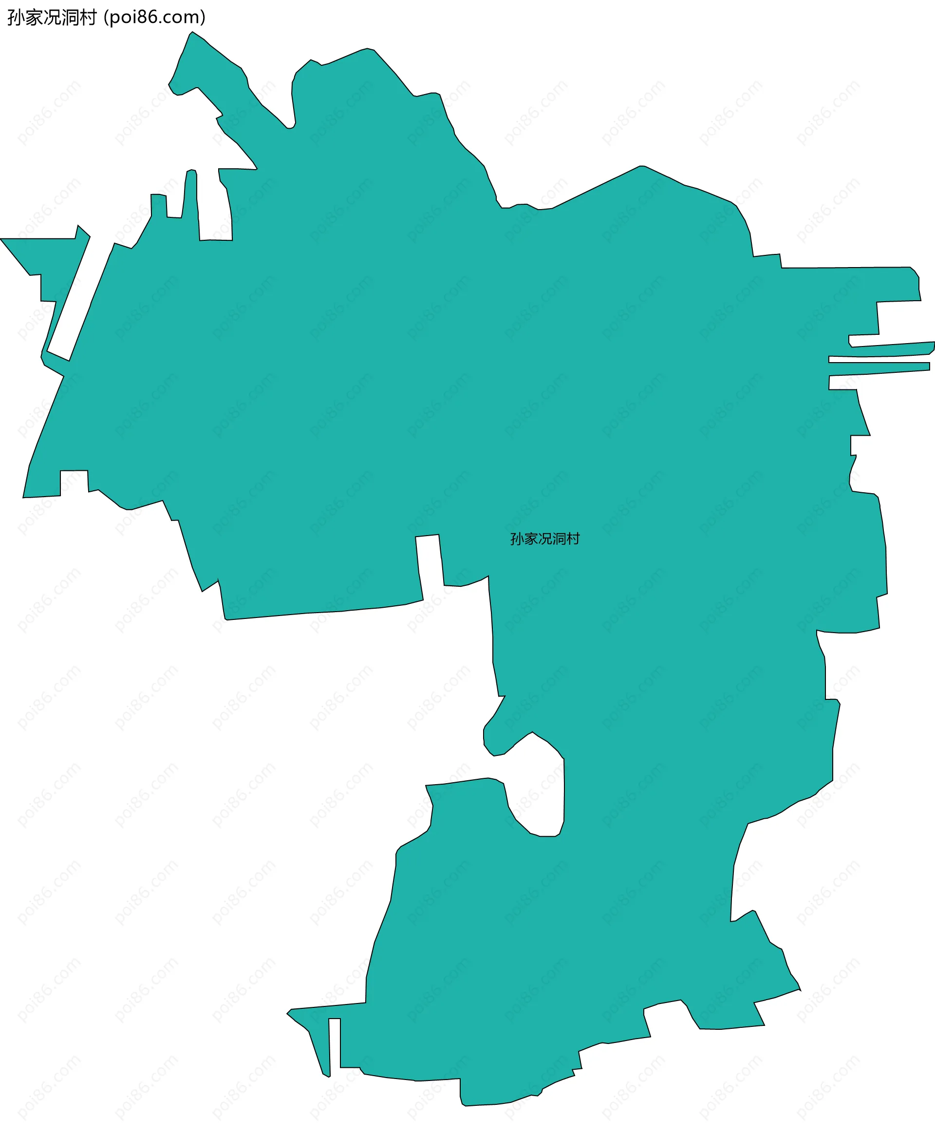 孙家况洞村边界地图