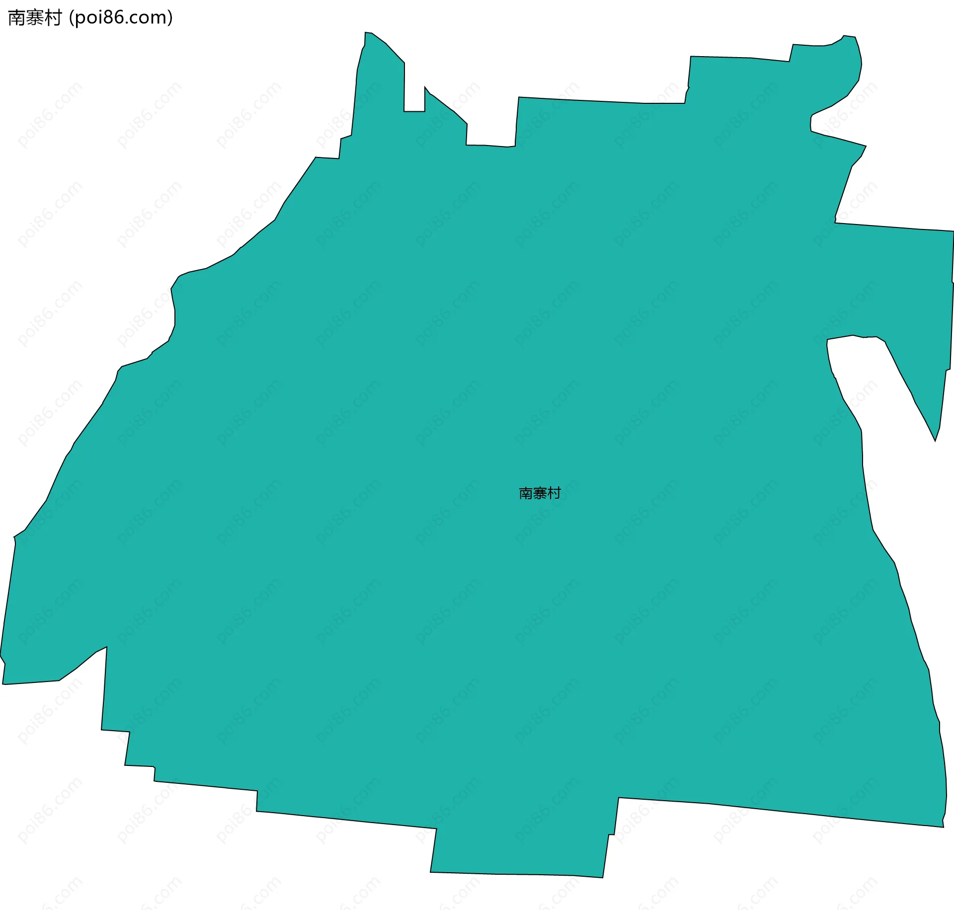 南寨村边界地图