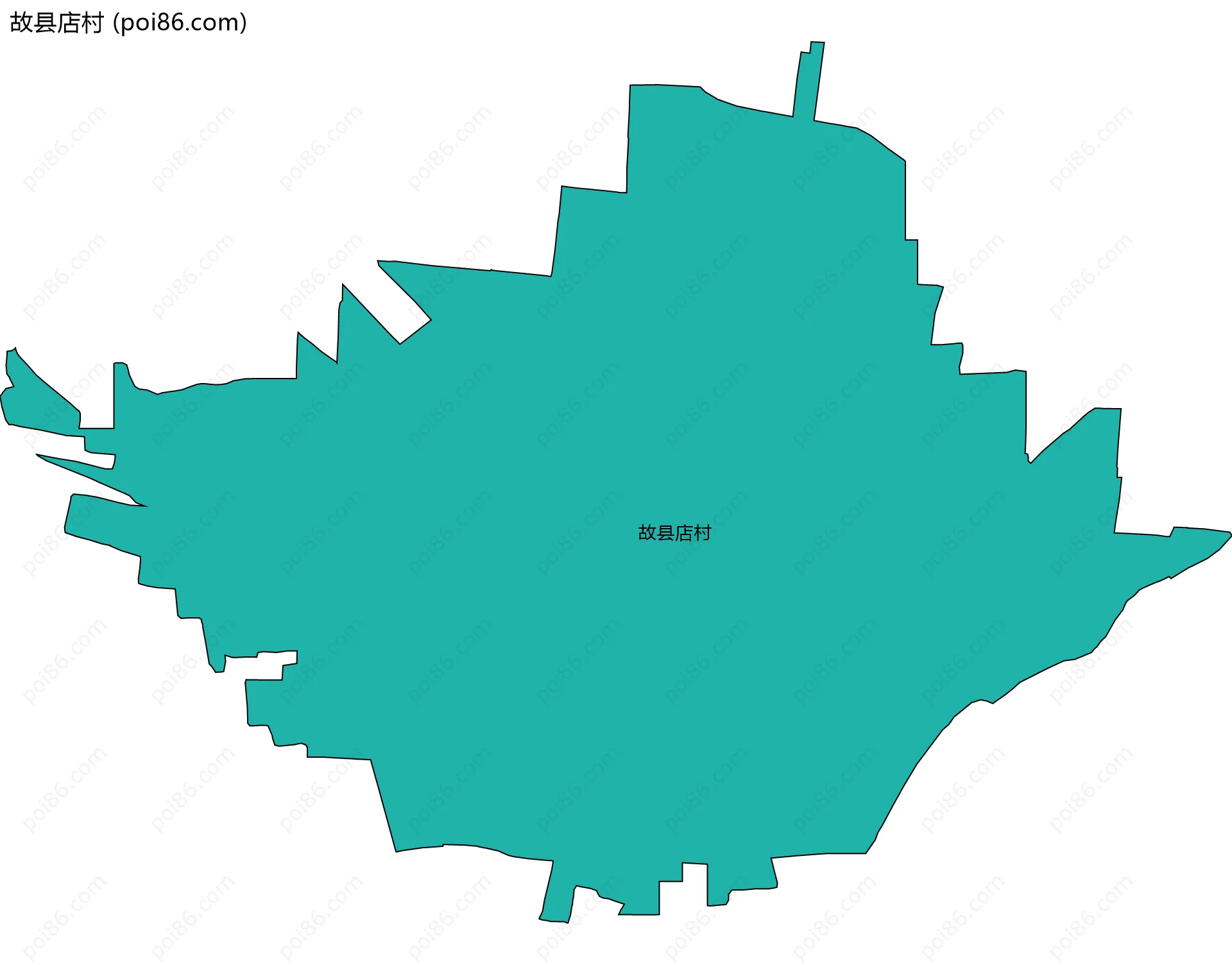 故县店村边界地图