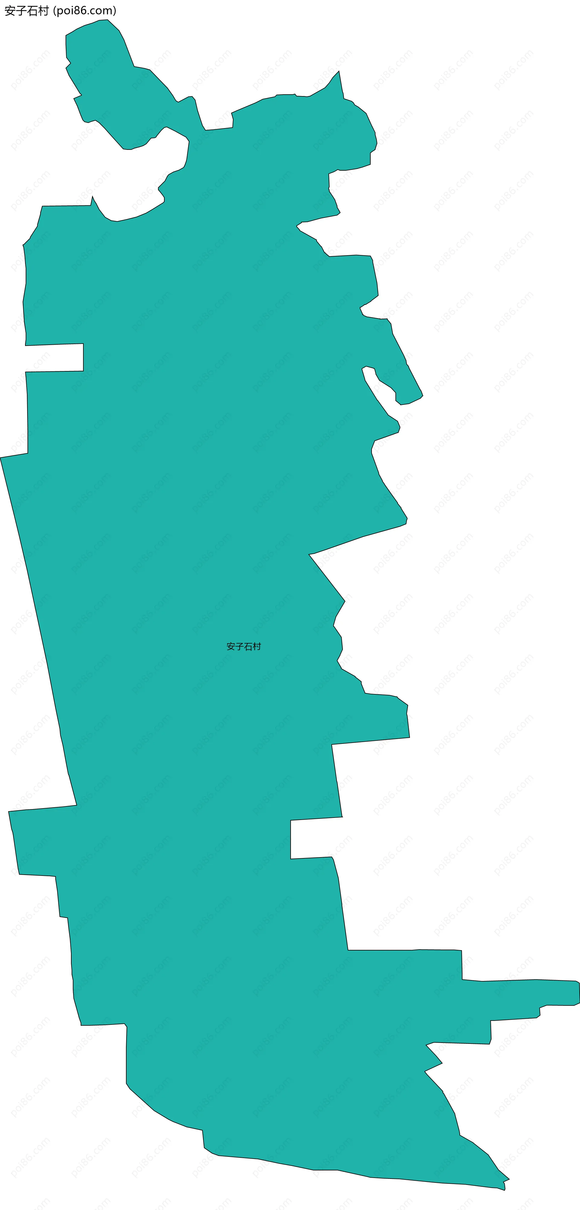 安子石村边界地图