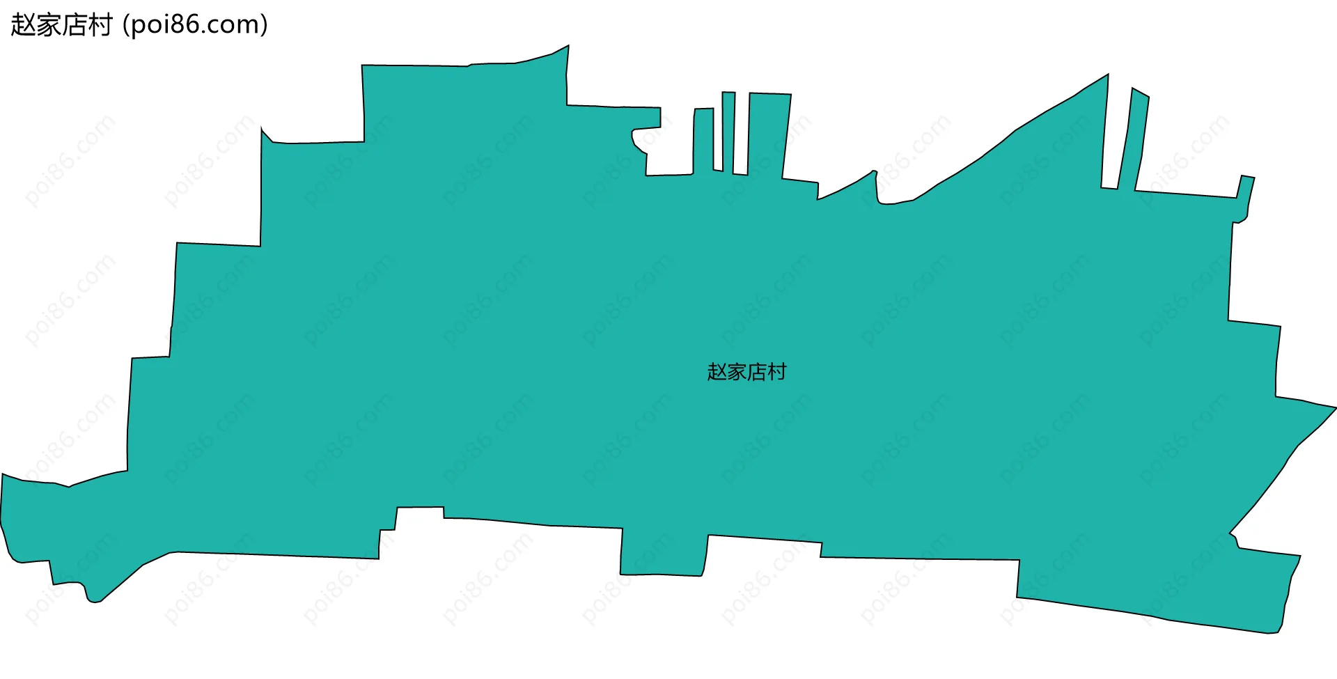赵家店村边界地图