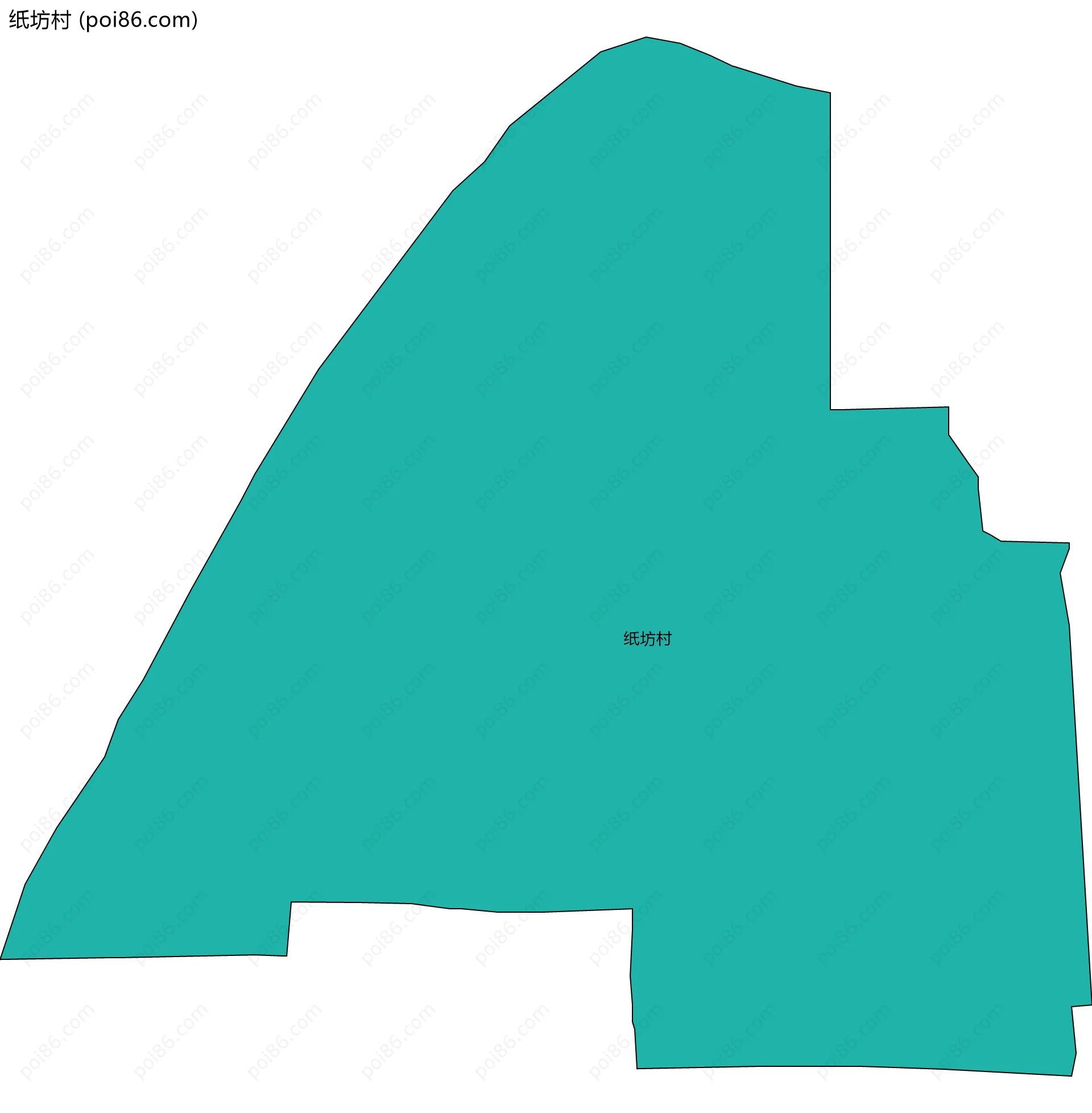 纸坊村边界地图