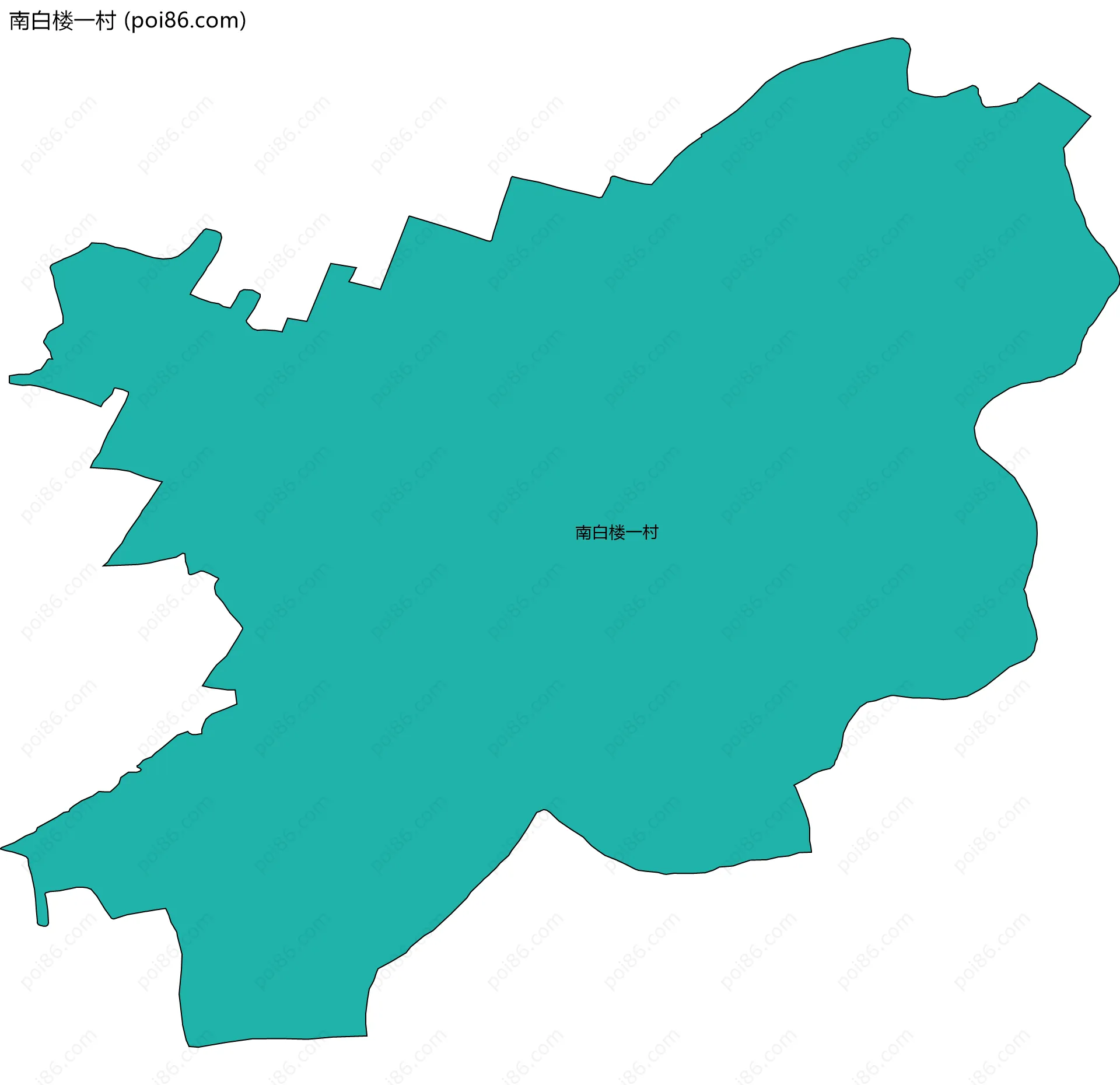 南白楼一村边界地图