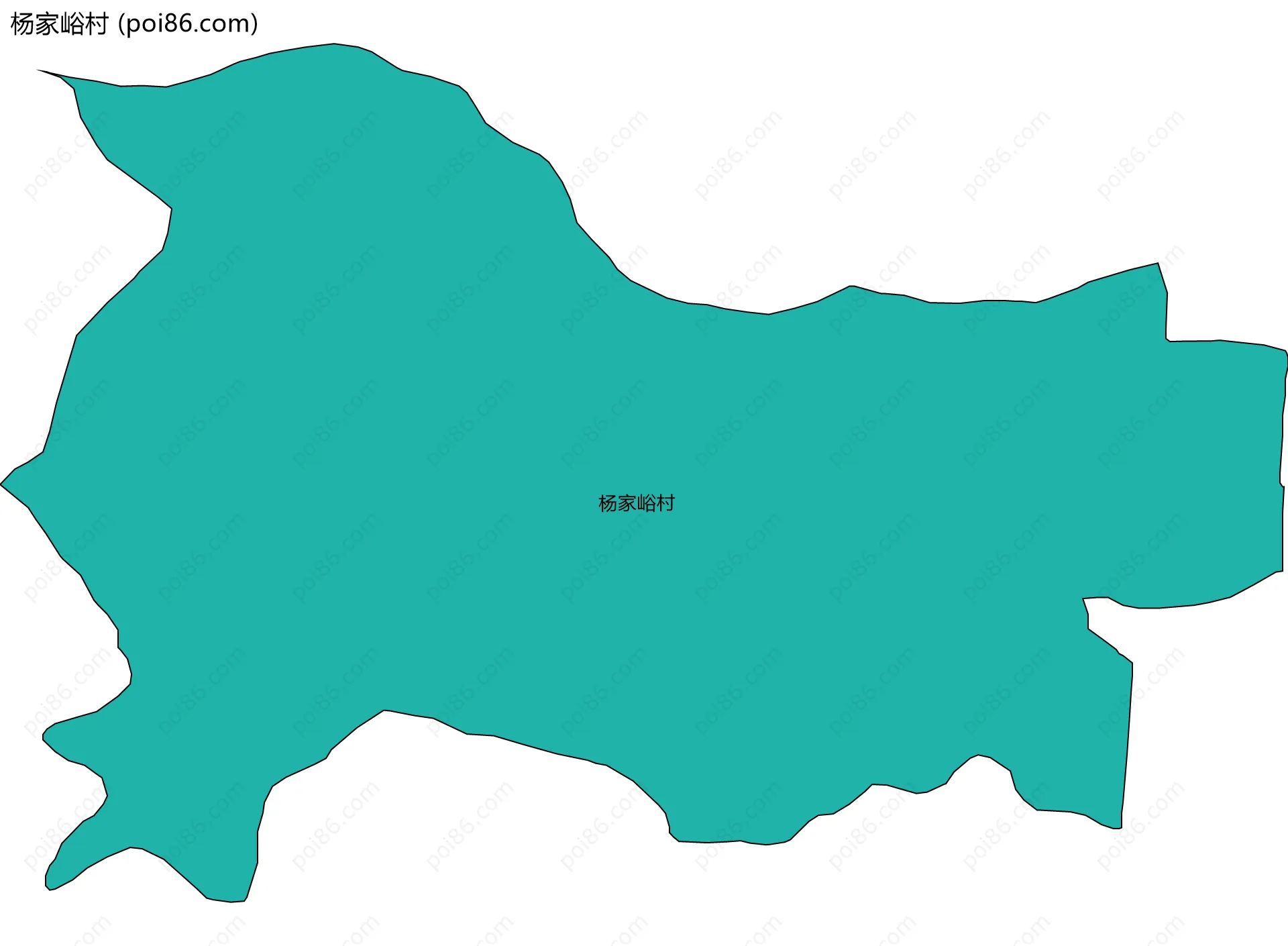 杨家峪村边界地图
