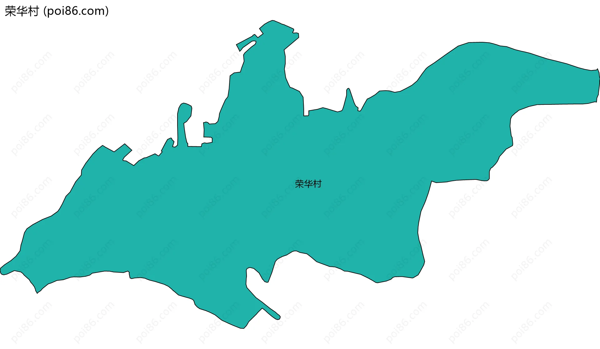 荣华村边界地图