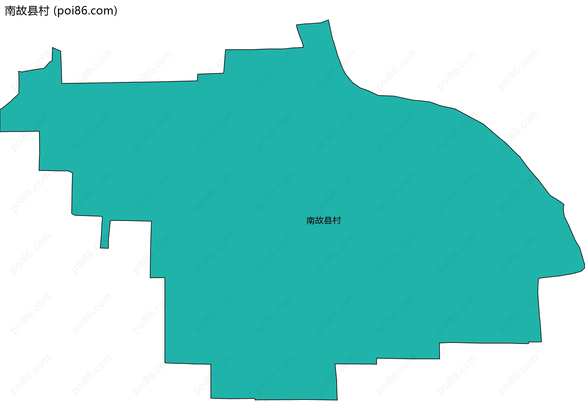 南故县村边界地图