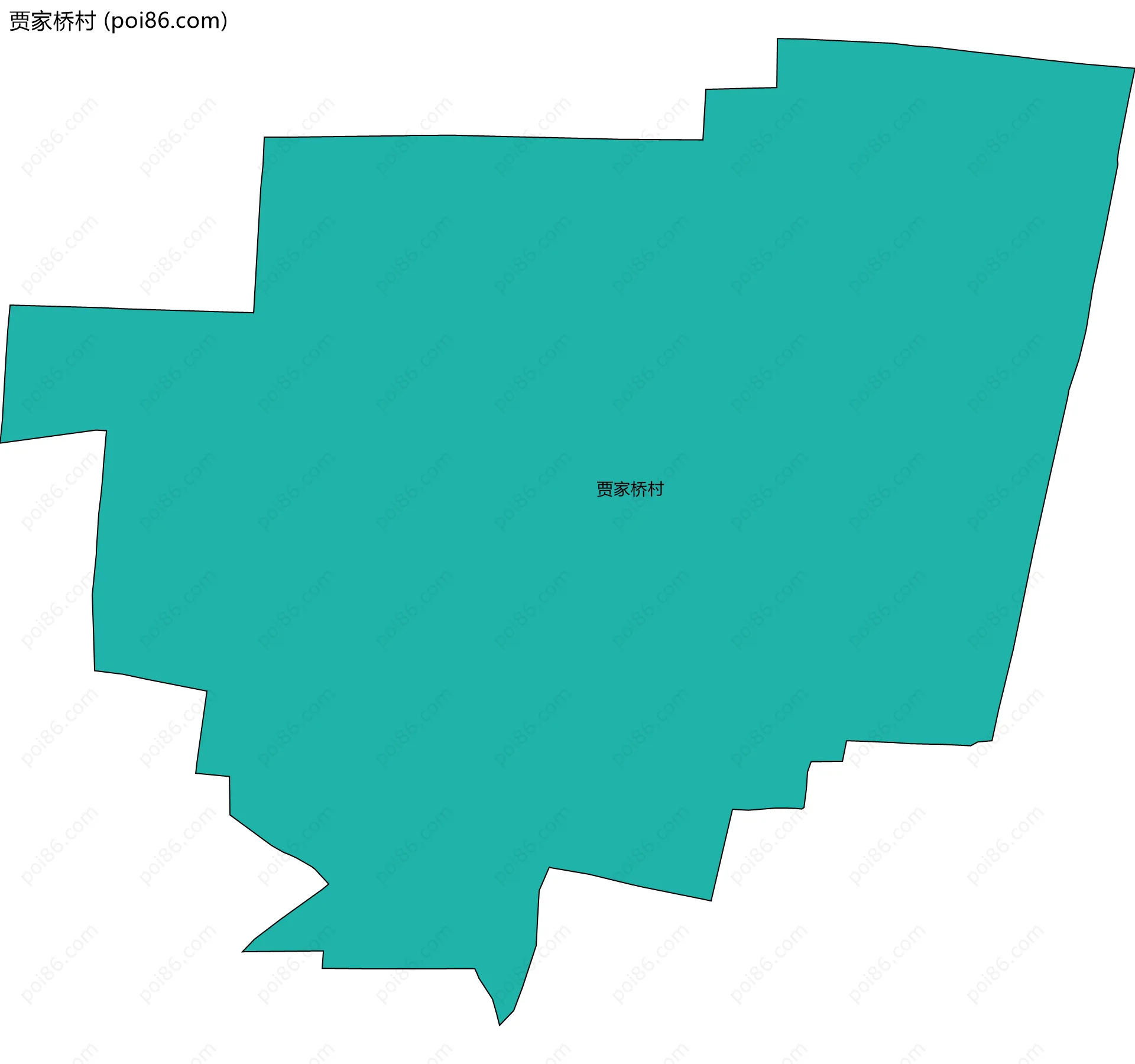 贾家桥村边界地图