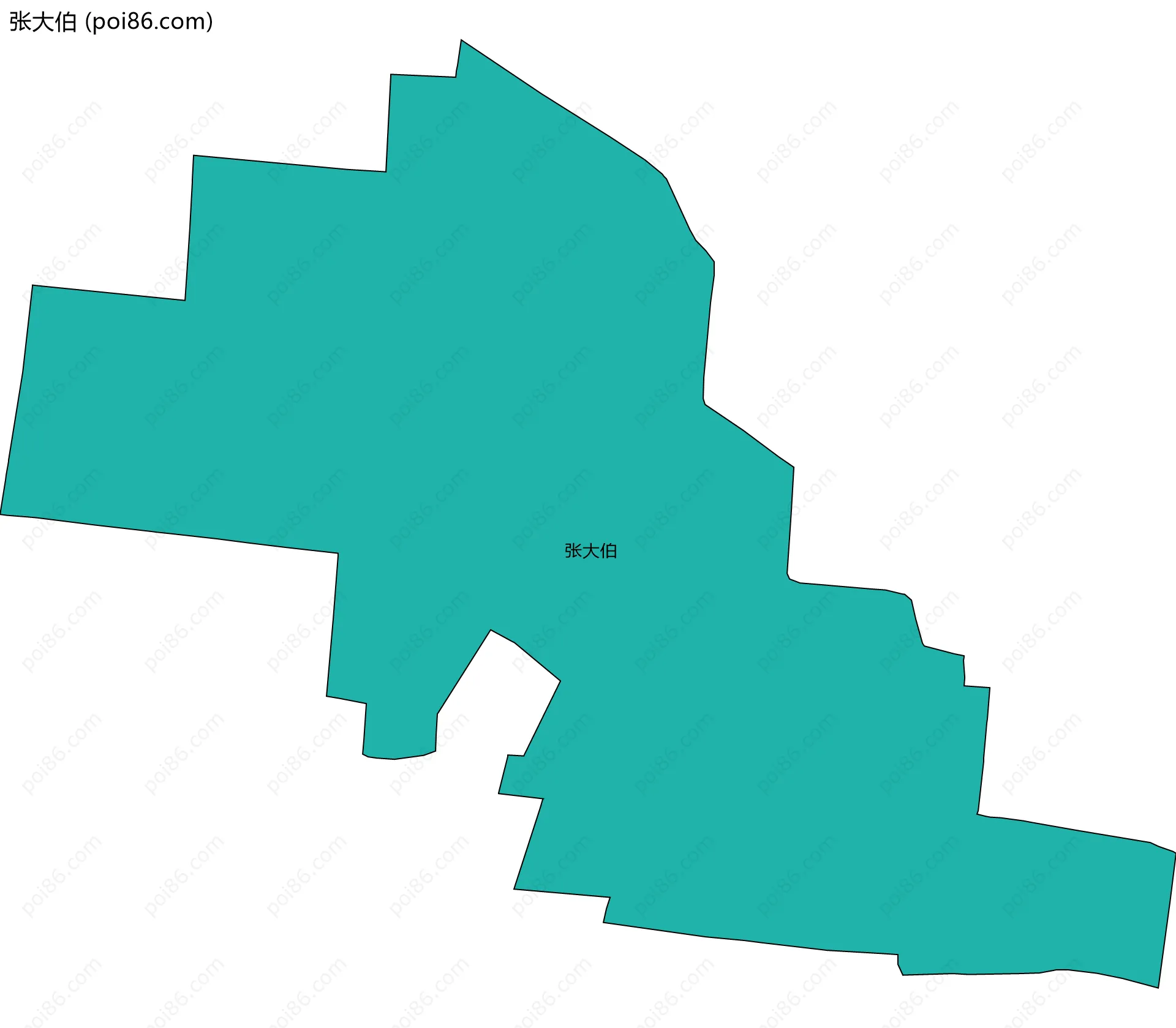 张大伯边界地图