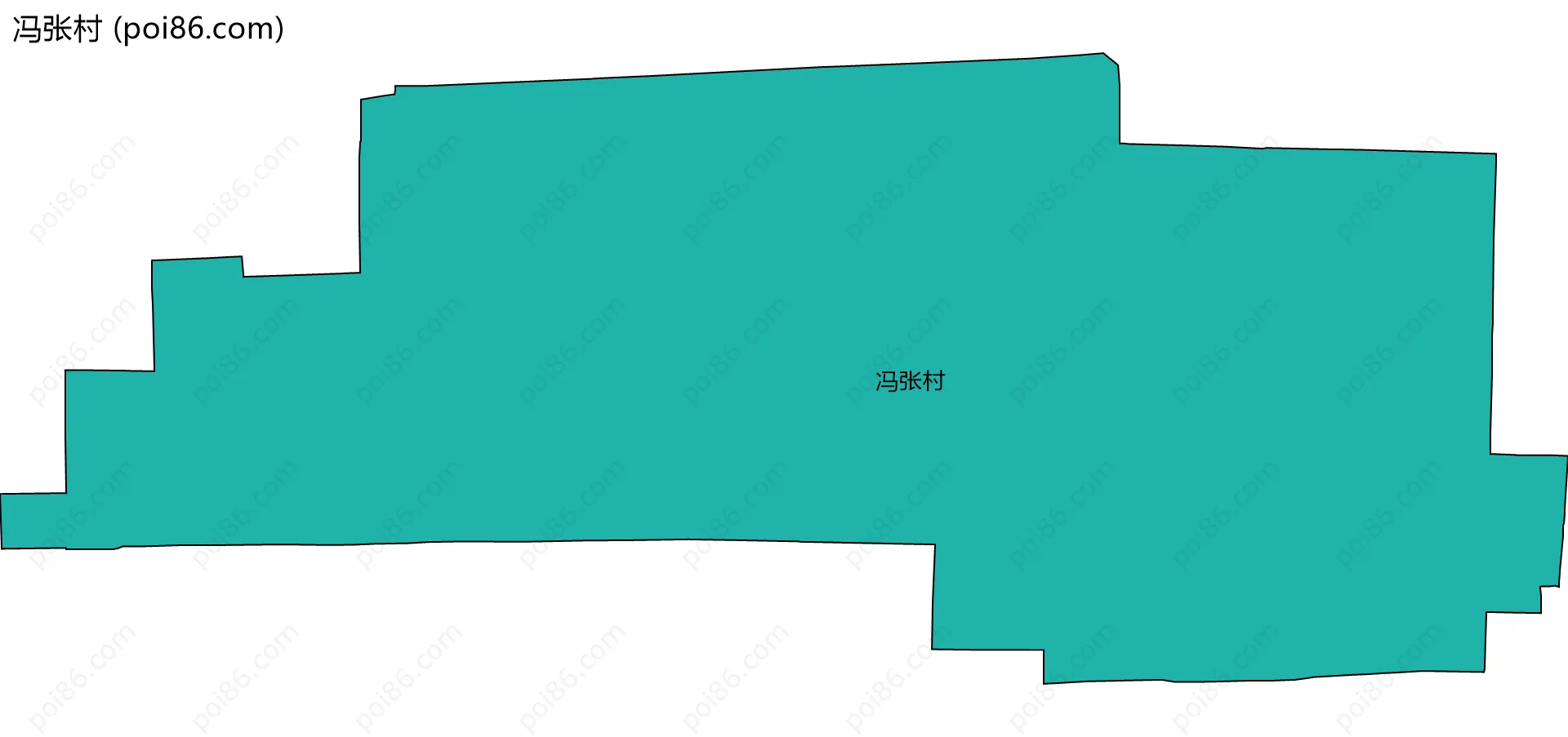 冯张村边界地图