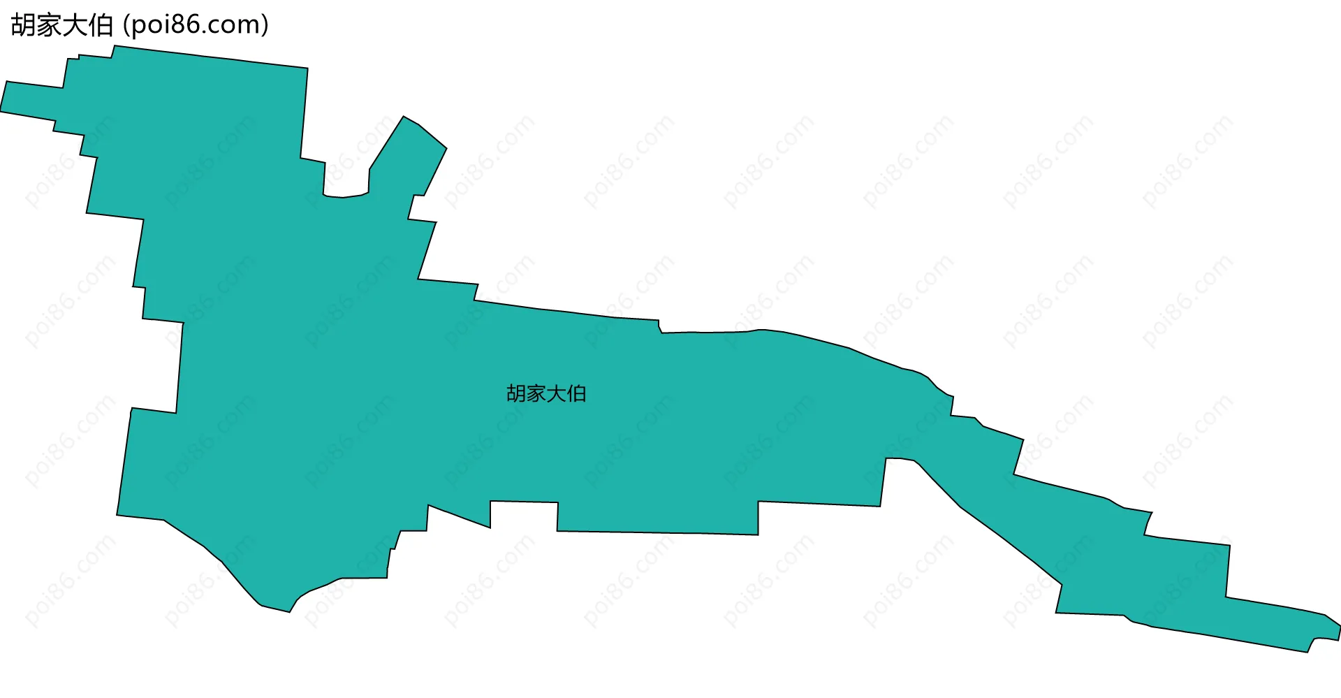 胡家大伯边界地图