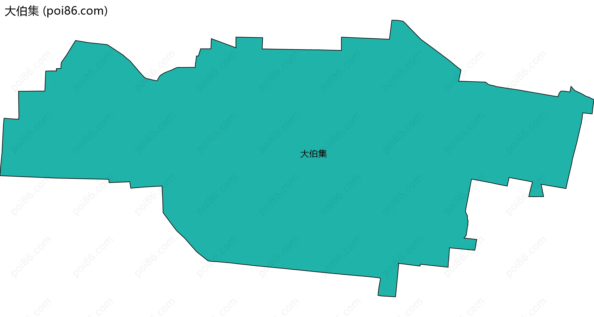 大伯集边界地图