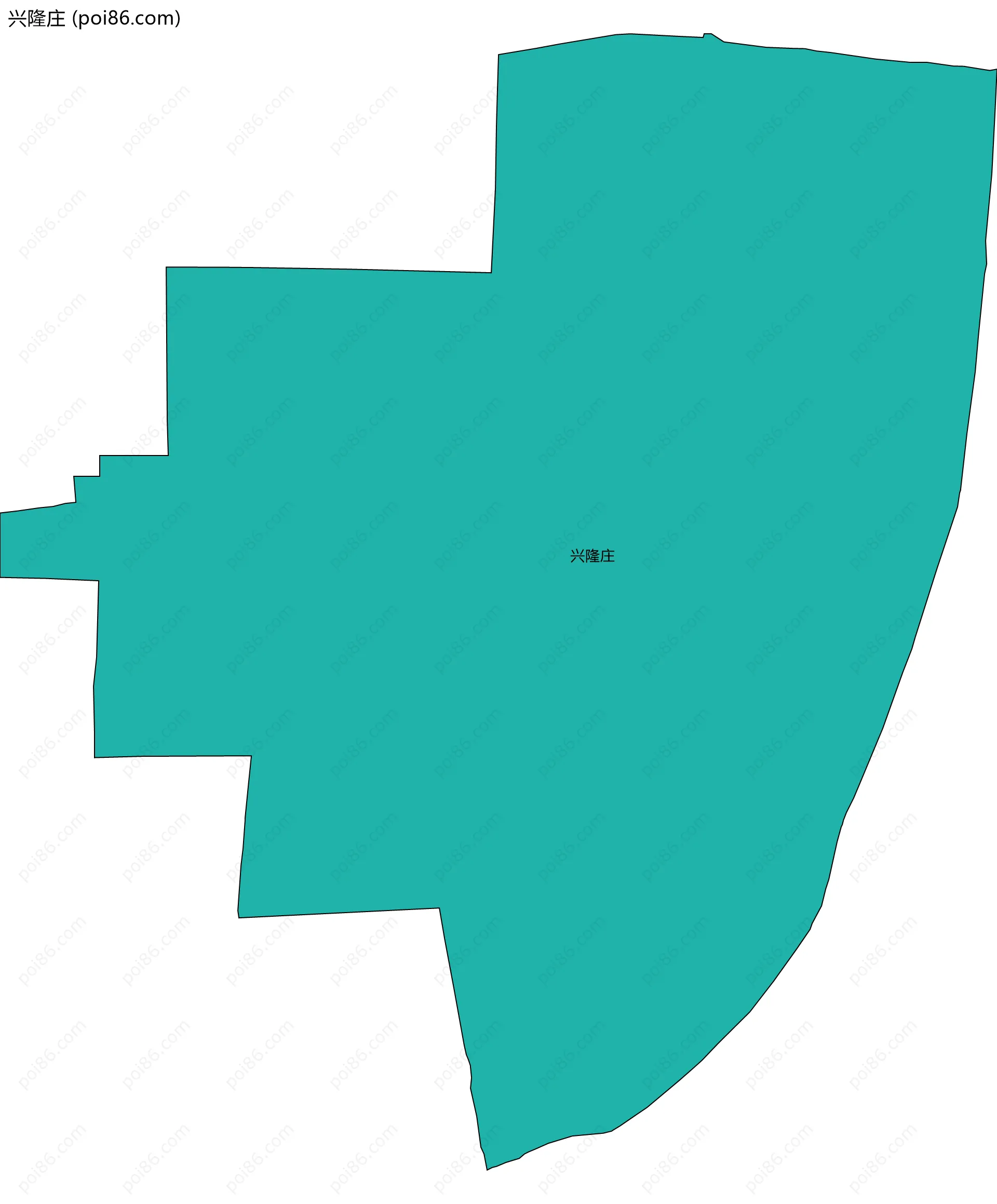兴隆庄边界地图