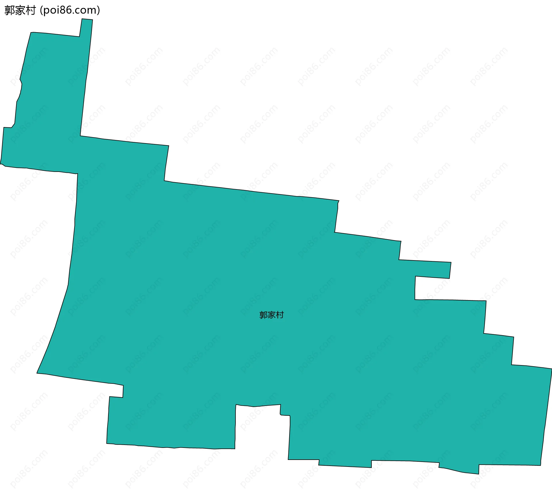 郭家村边界地图