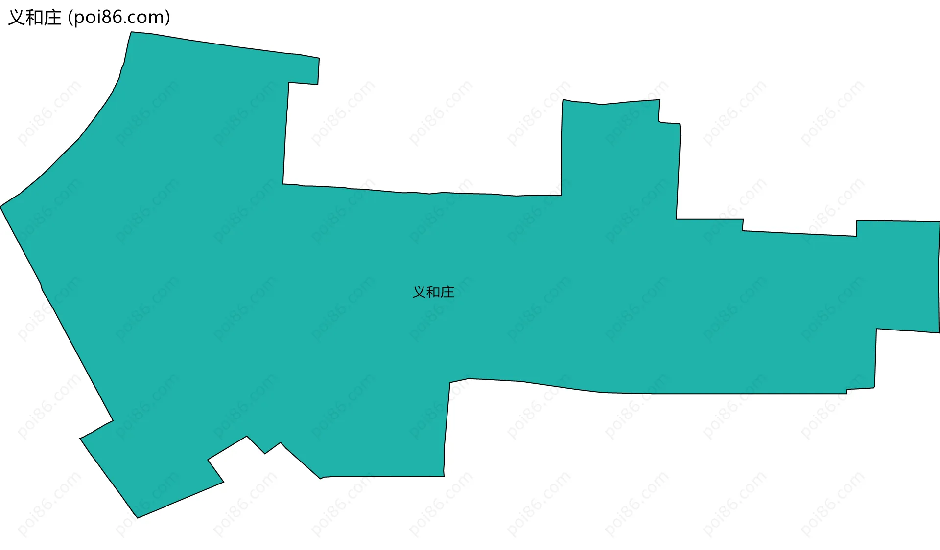 义和庄边界地图