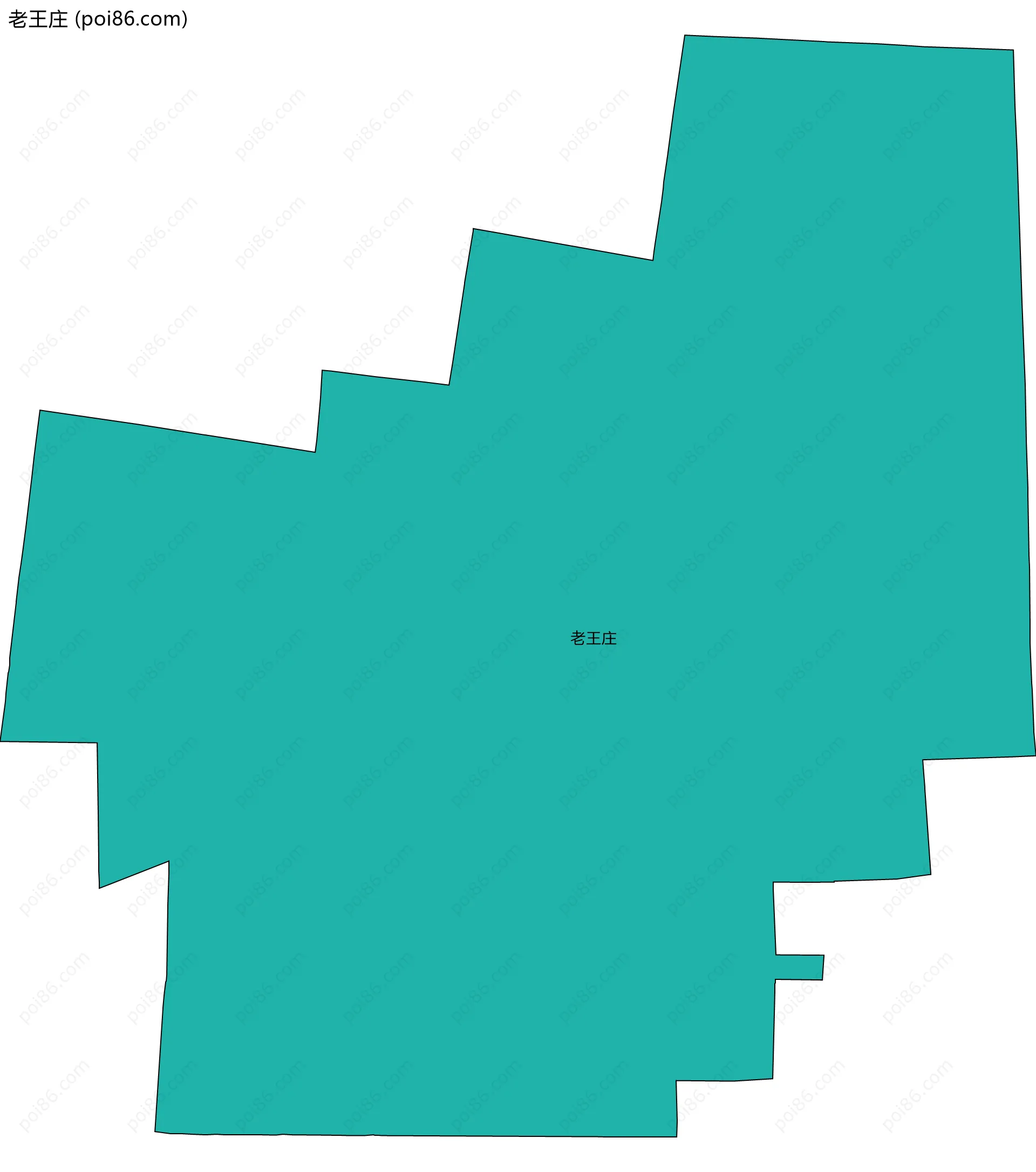 老王庄边界地图