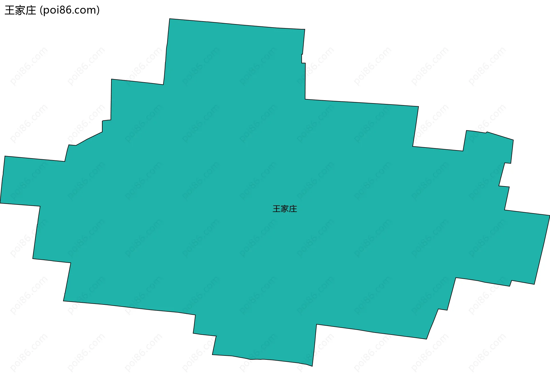 王家庄边界地图
