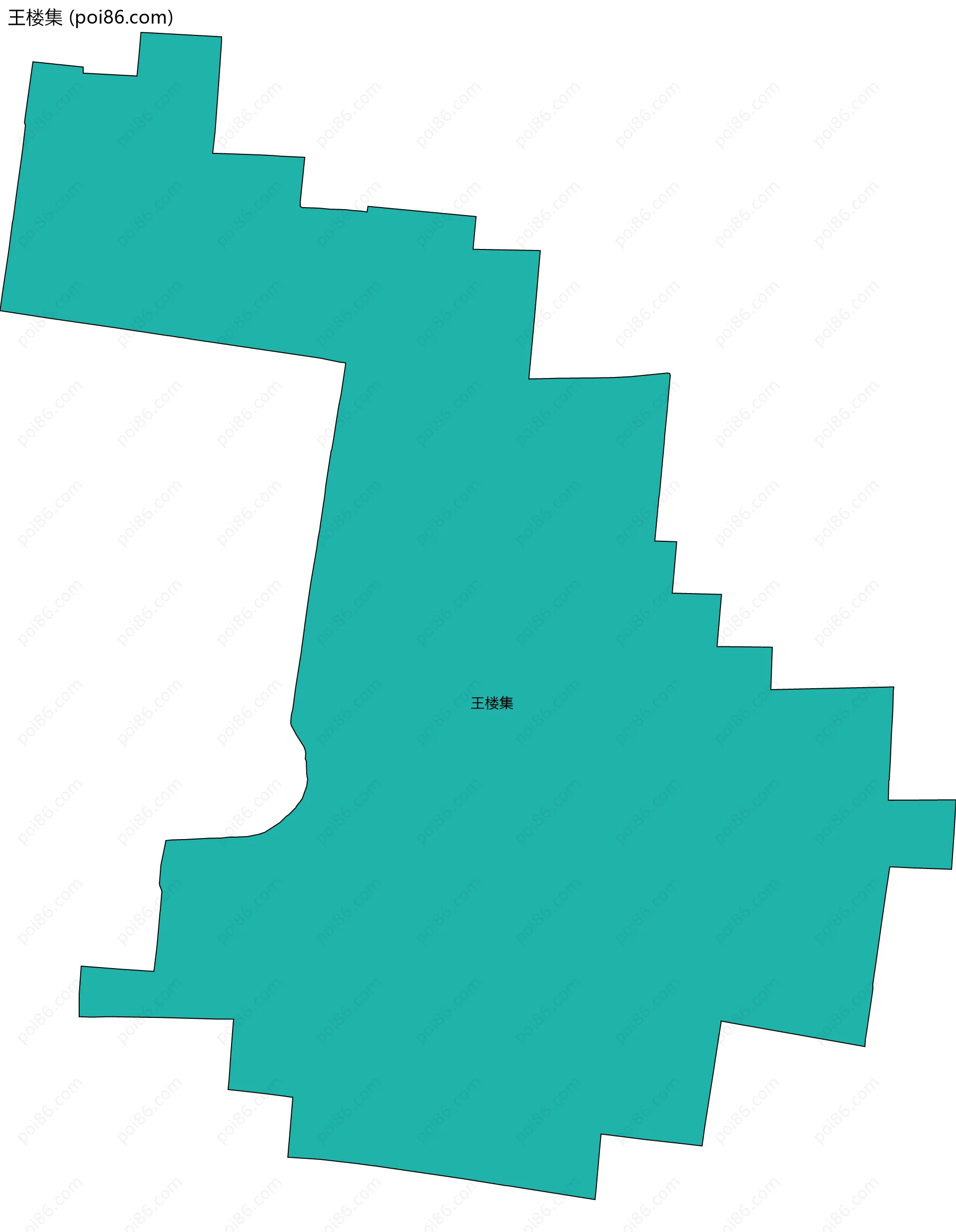 王楼集边界地图