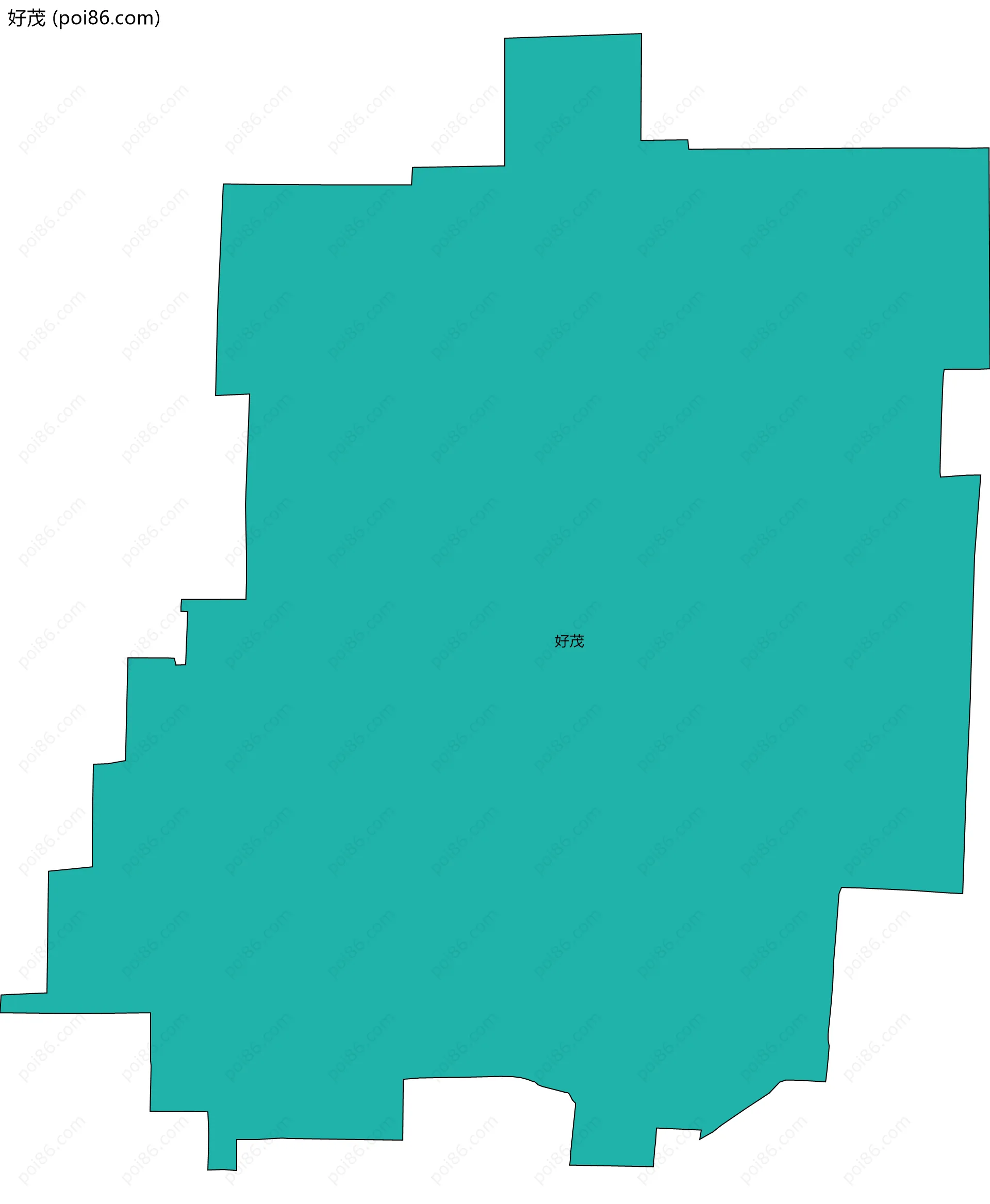 好茂边界地图