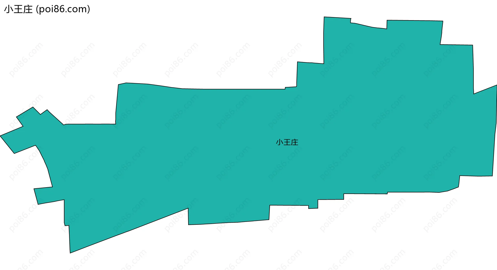 小王庄边界地图