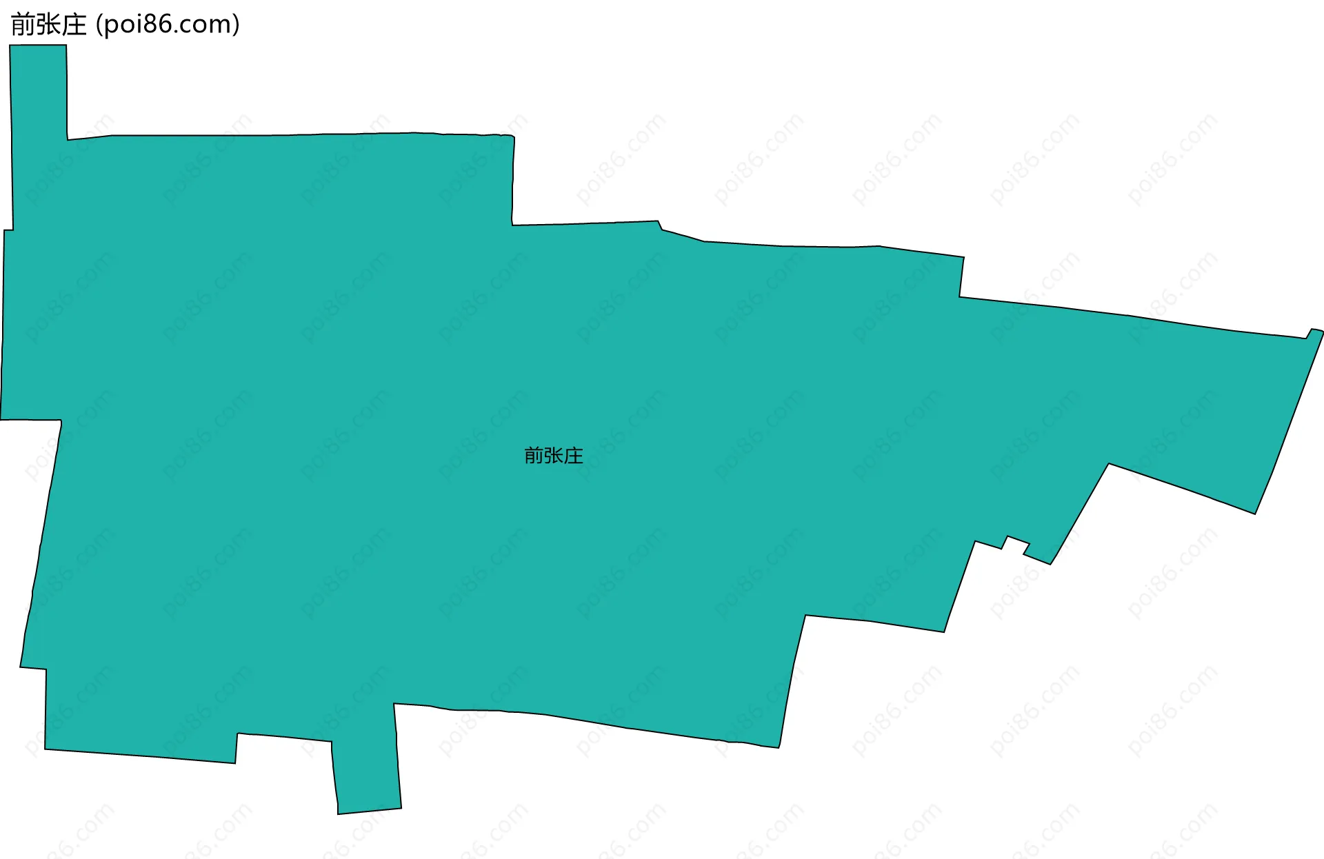前张庄边界地图