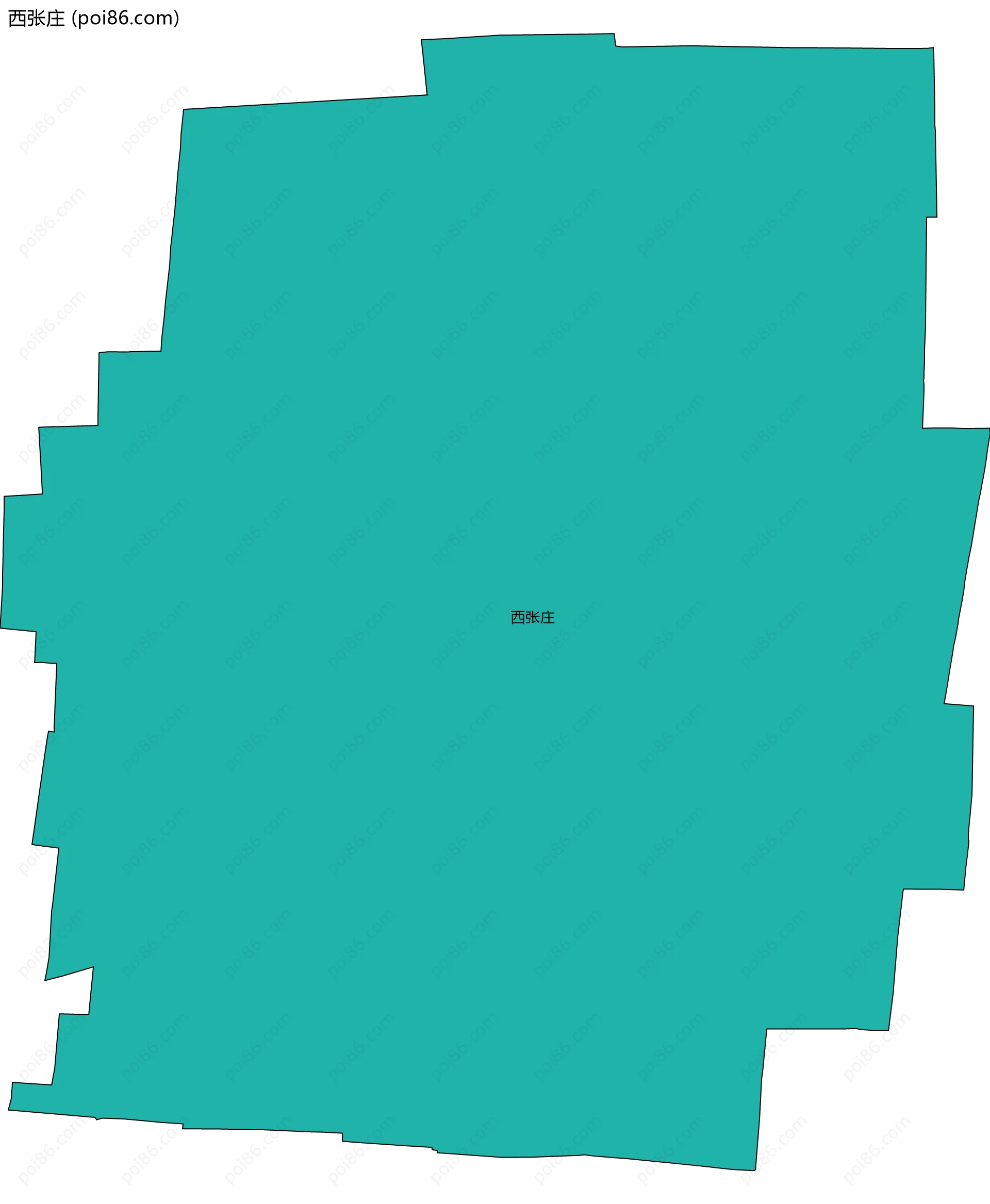 西张庄边界地图
