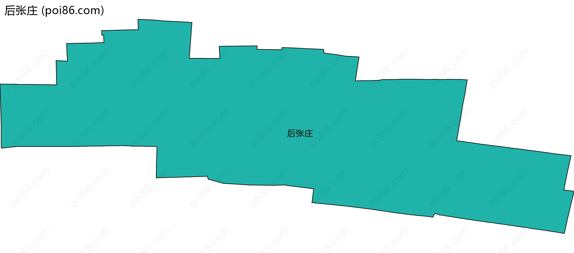 后张庄边界地图