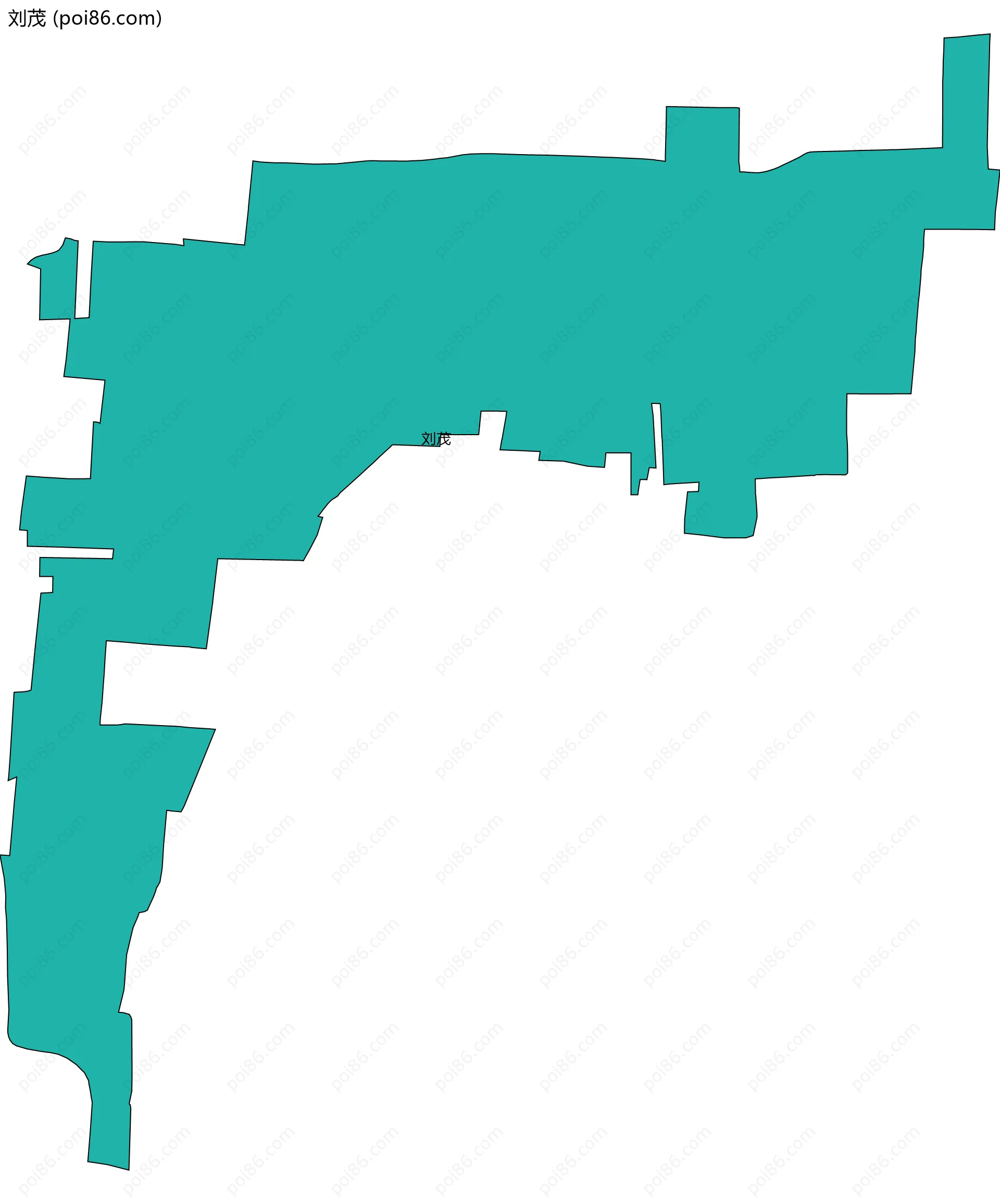 刘茂边界地图