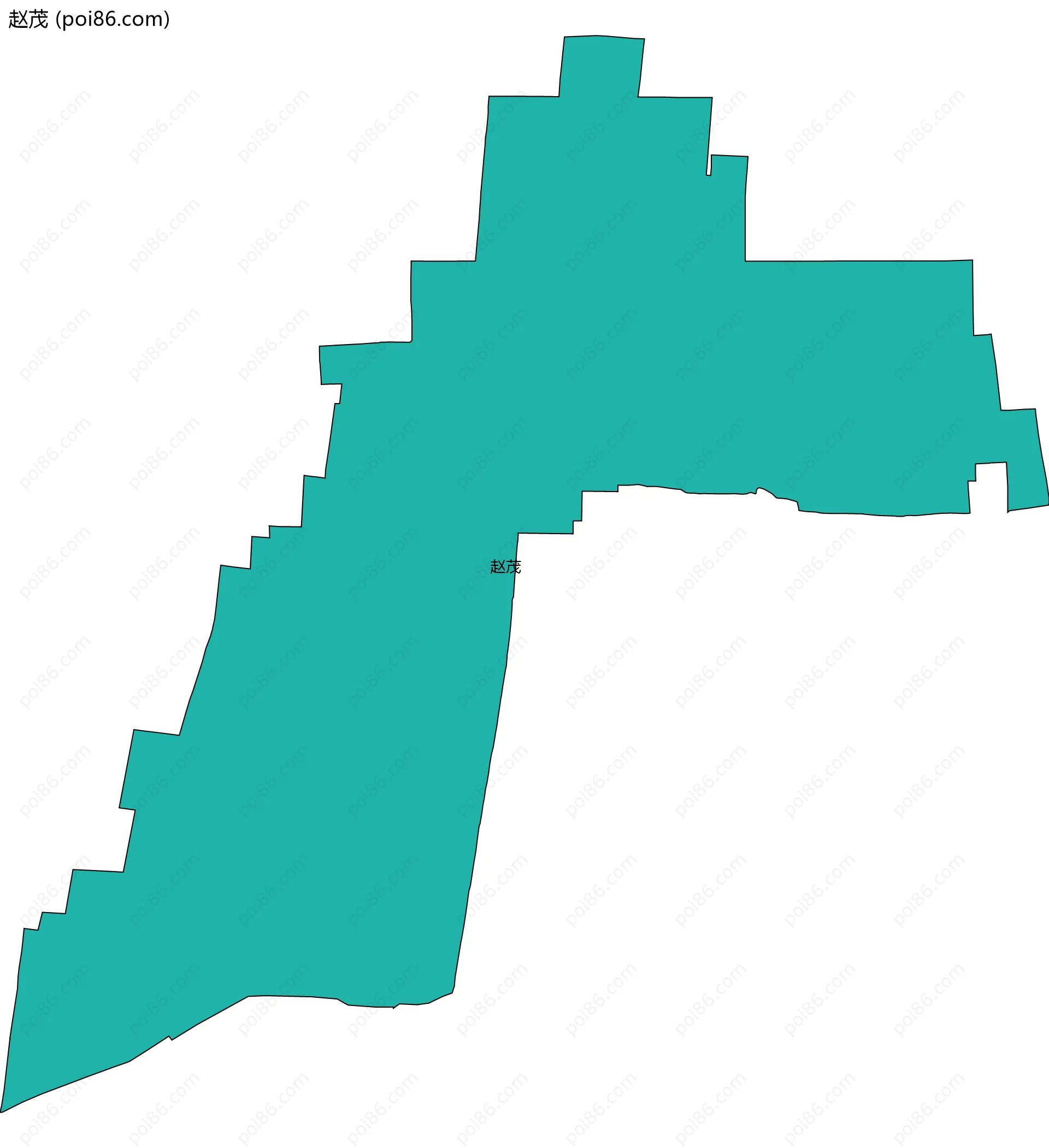 赵茂边界地图