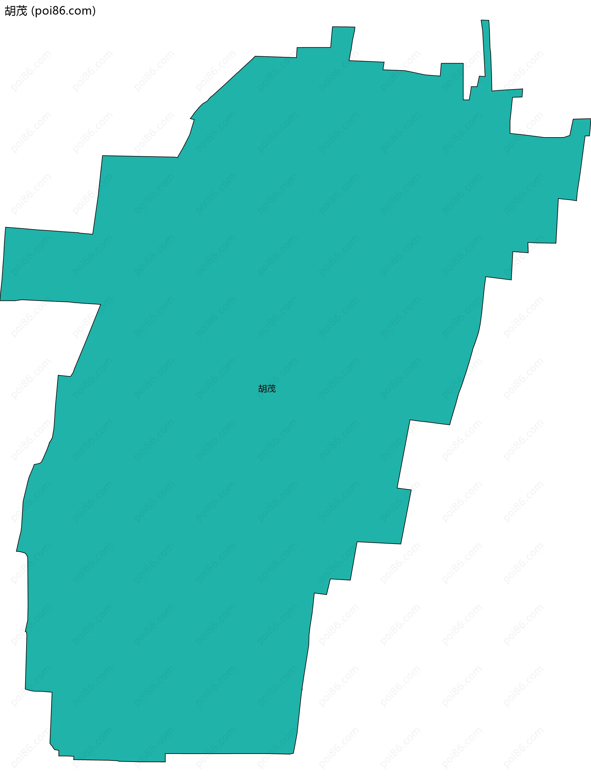 胡茂边界地图