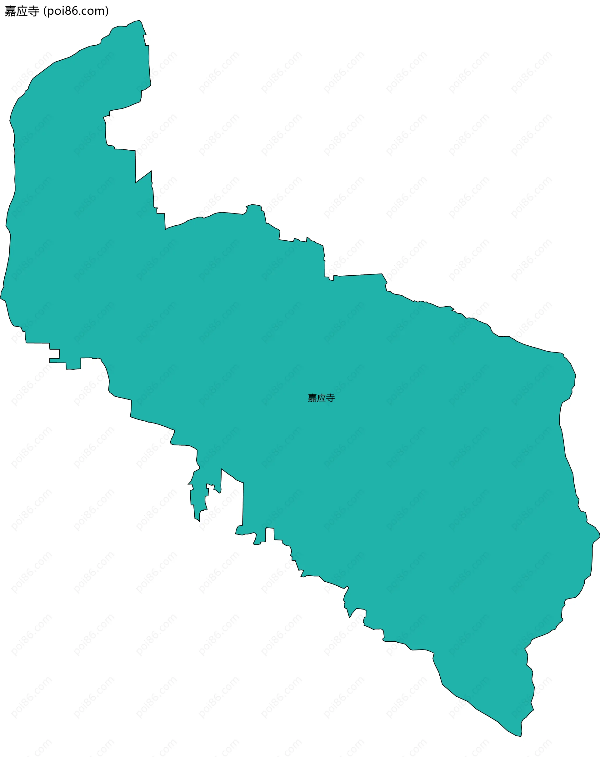 嘉应寺边界地图
