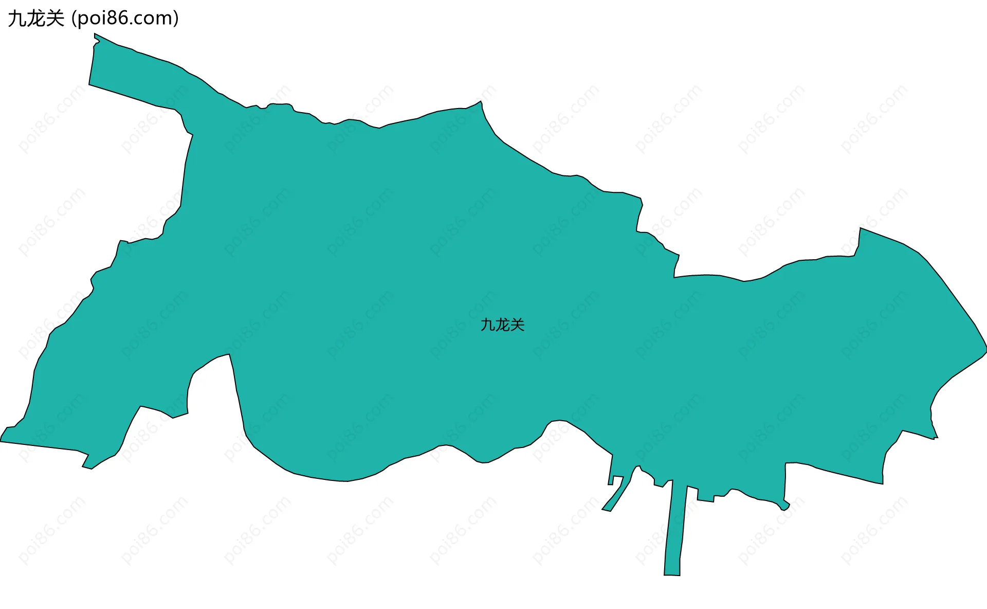 九龙关边界地图