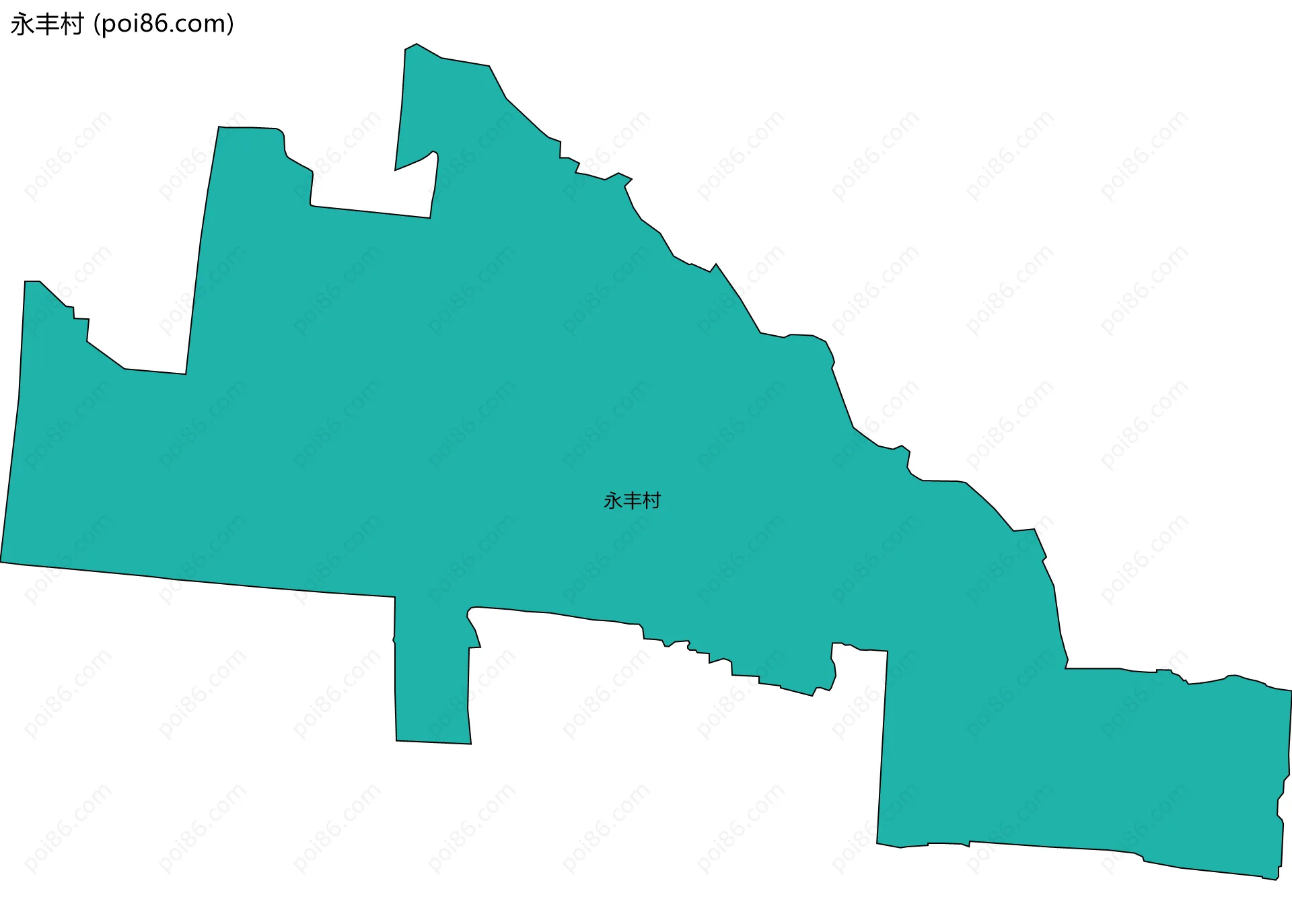 永丰村边界地图