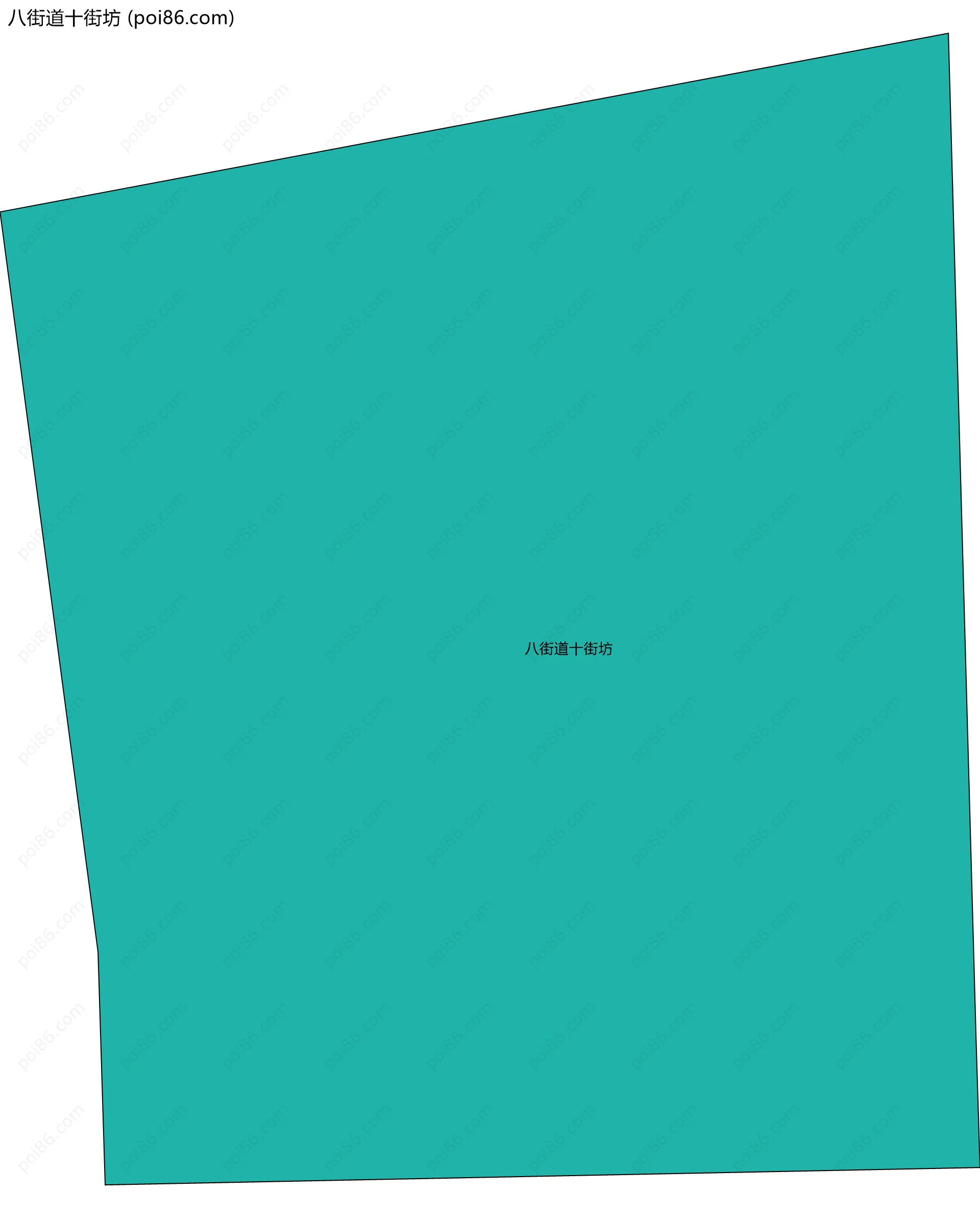 八街道十街坊边界地图