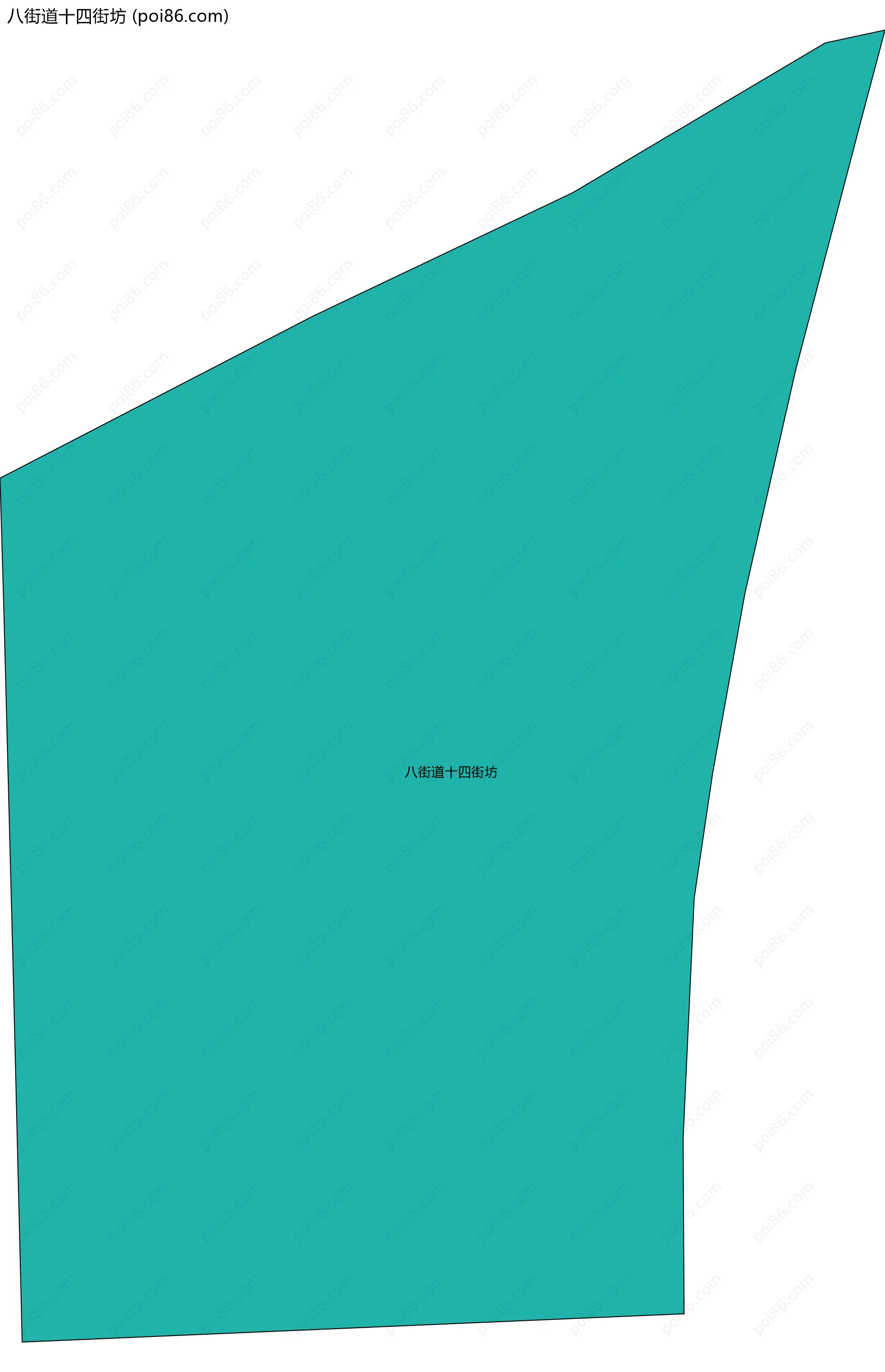 八街道十四街坊边界地图