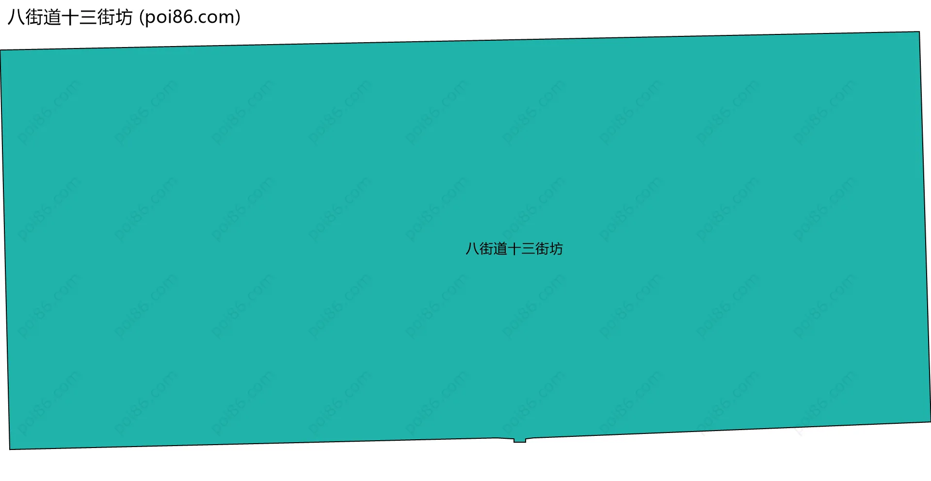 八街道十三街坊边界地图