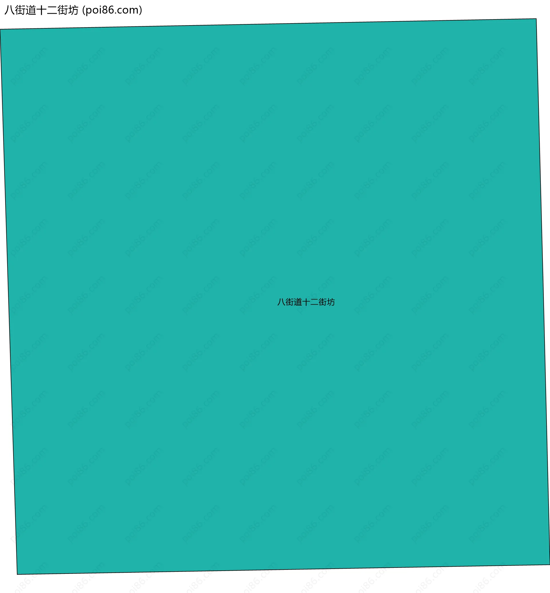 八街道十二街坊边界地图