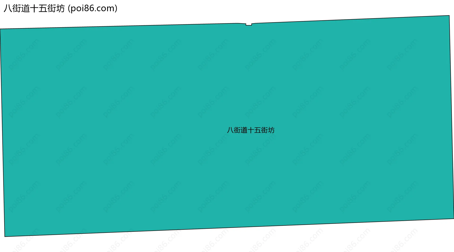 八街道十五街坊边界地图