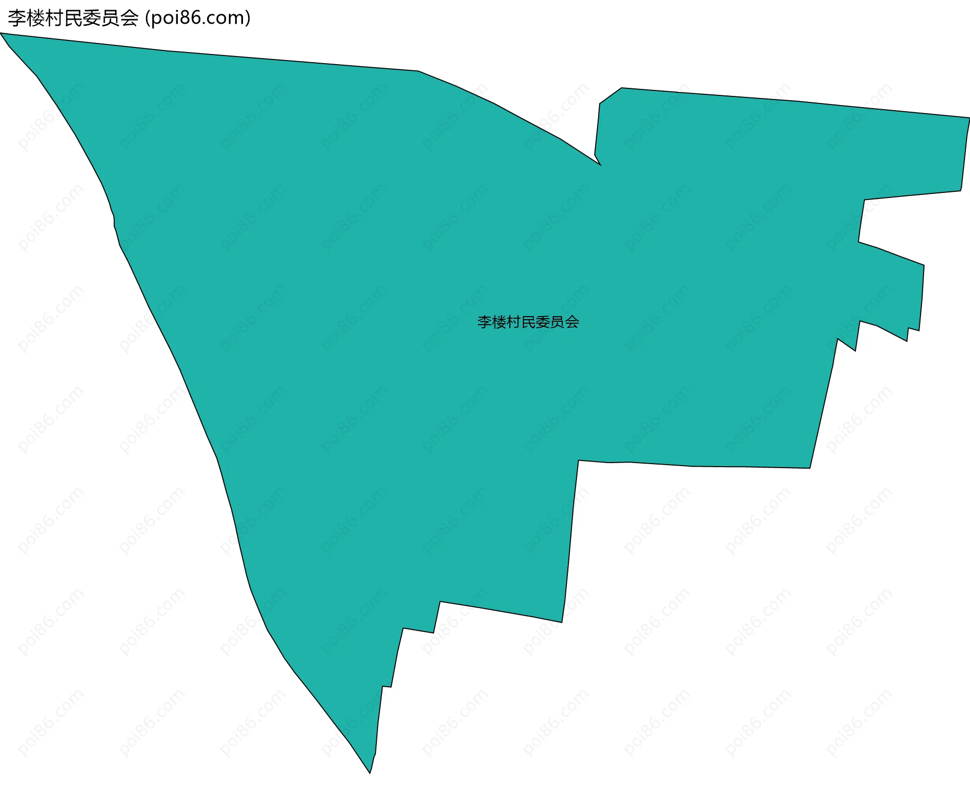 李楼村民委员会边界地图