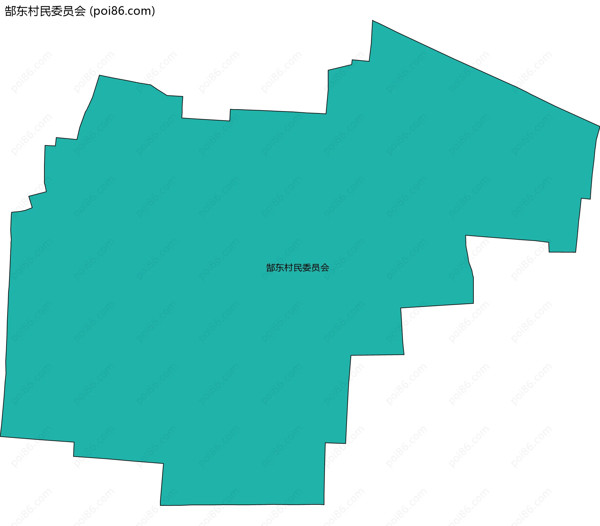 郜东村民委员会边界地图
