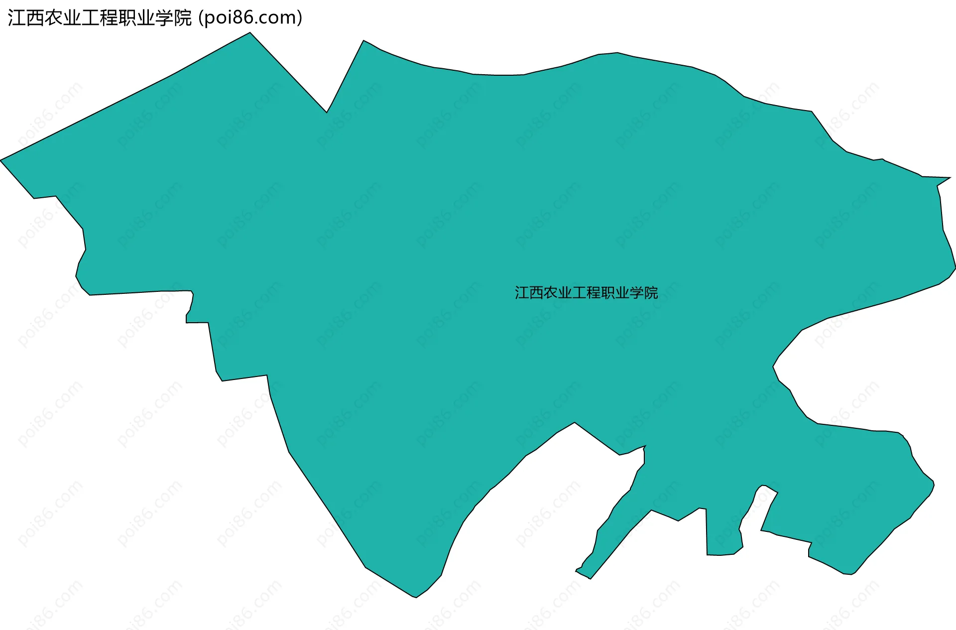 江西农业工程职业学院边界地图