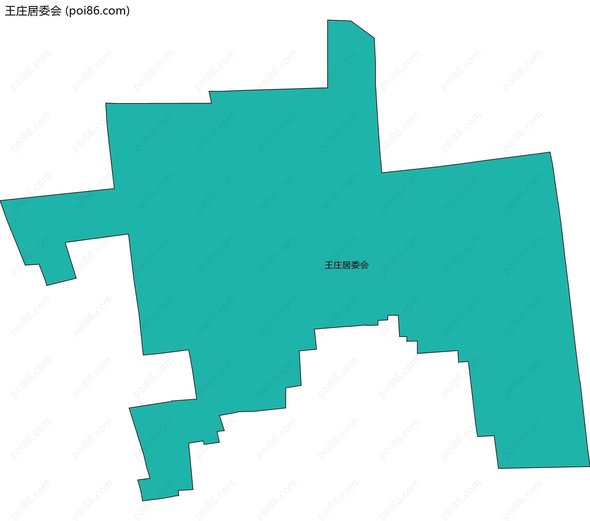 王庄居委会边界地图