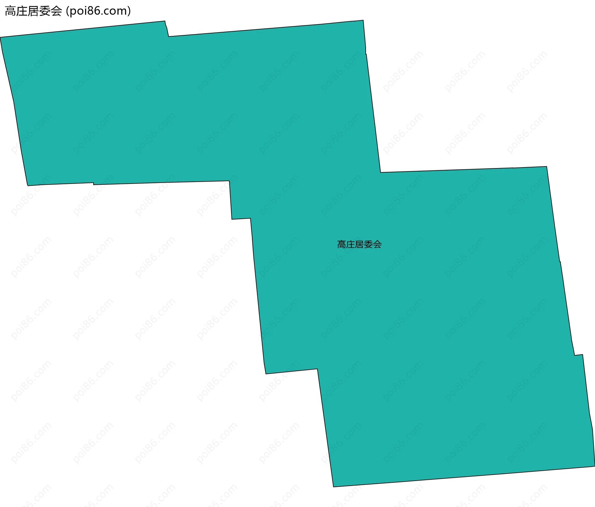 高庄居委会边界地图