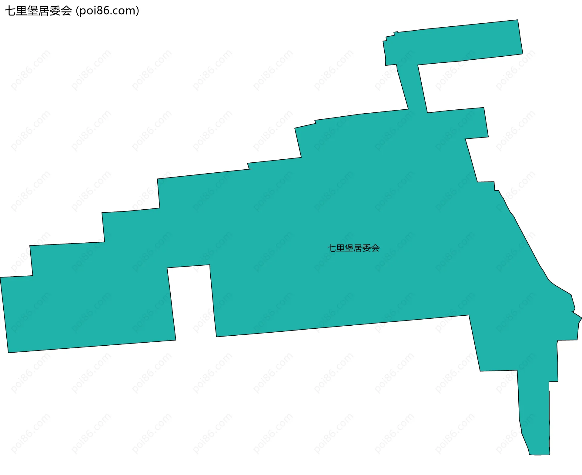 七里堡居委会边界地图